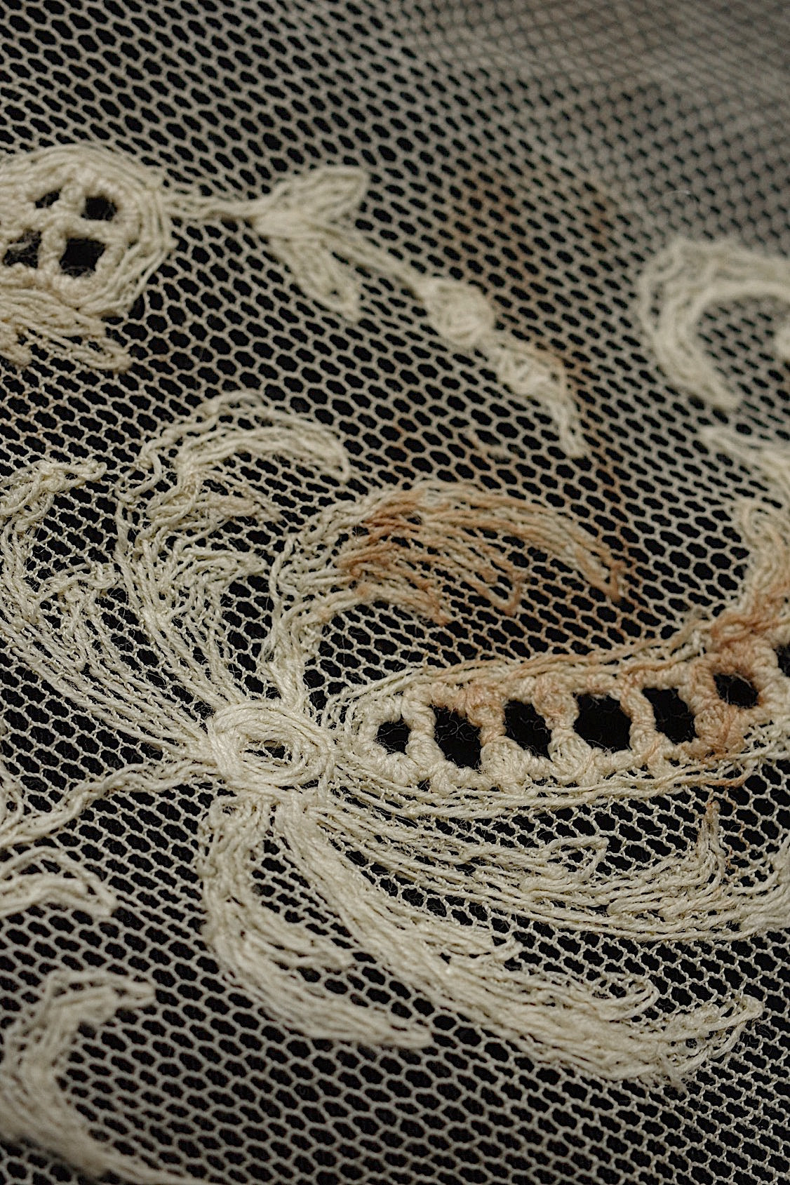 アンティークレース dentelle  antique アンティークレース 2種類 5本 .FR a l'epoque