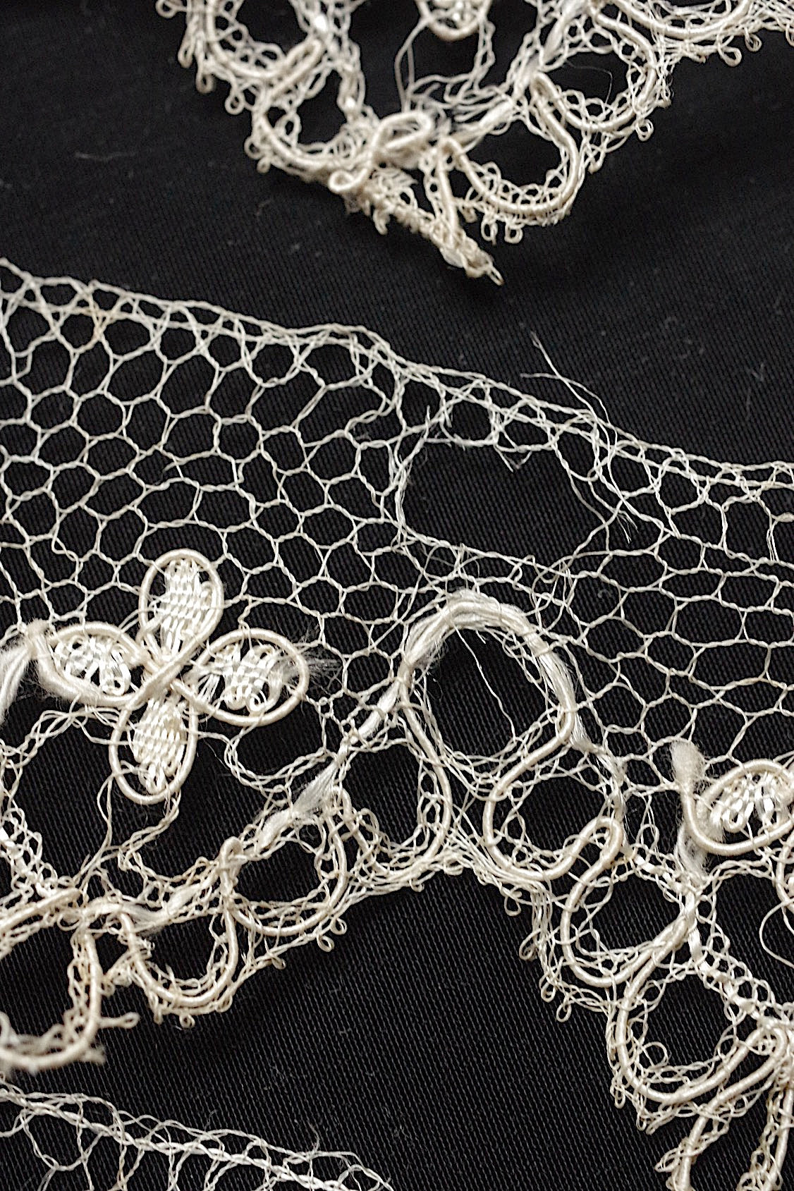 アンティークレース dentelle  antique アンティークレース ブロンドレース lots 1 .FR a l'epoque