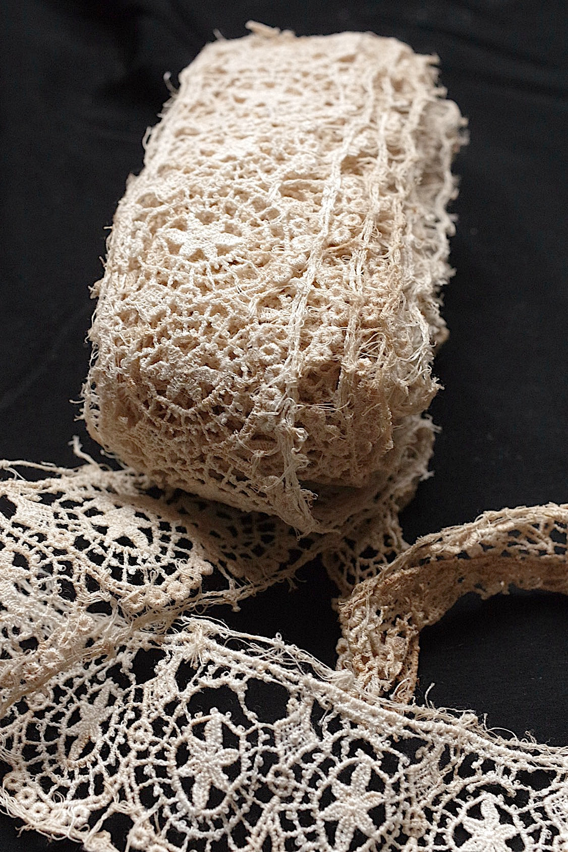 アンティークレース dentelle  antique アンティークレース 464cm .FR a l'epoque