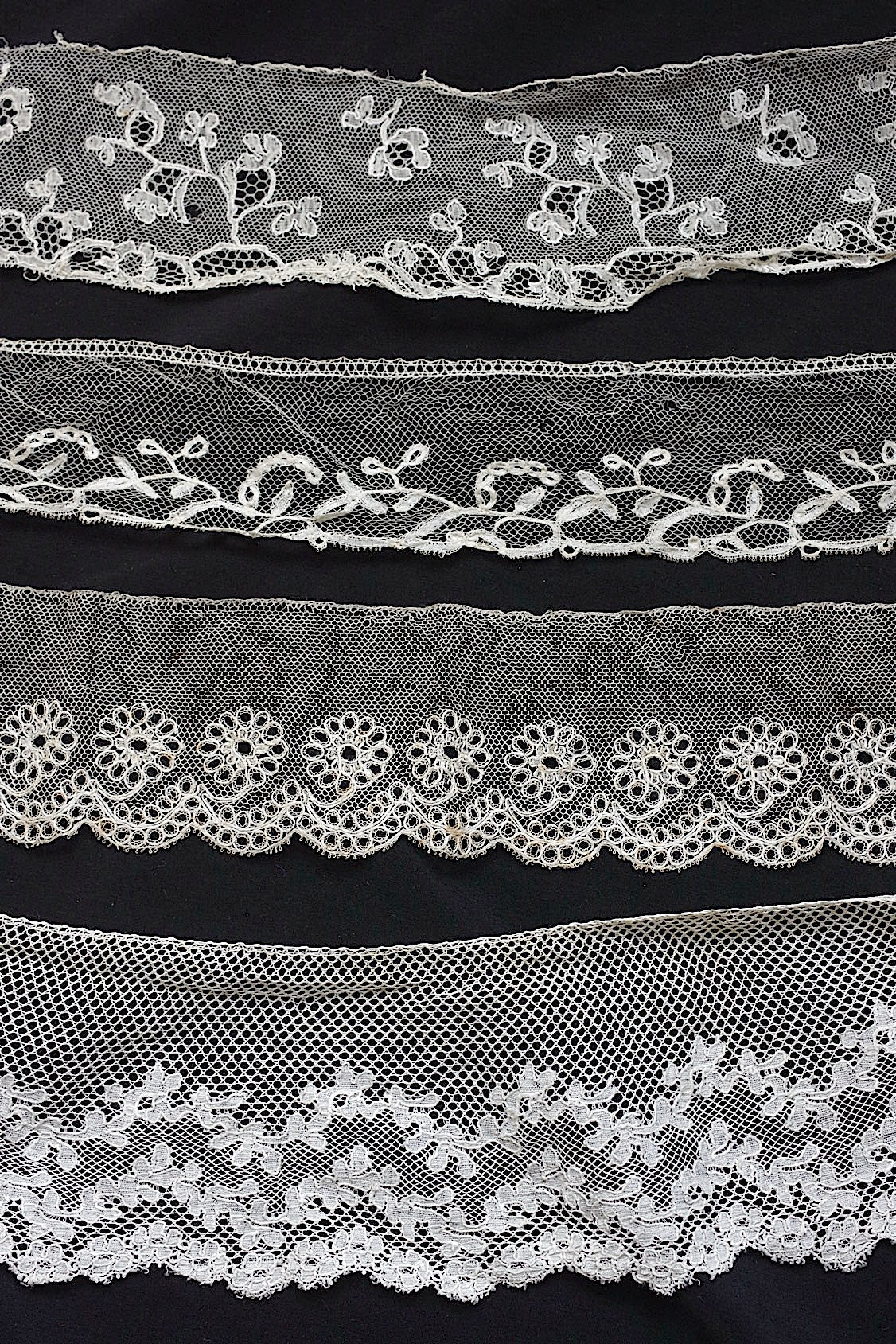 アンティークレース dentelle antique アンティークレース 4本 .FR a l'epoque