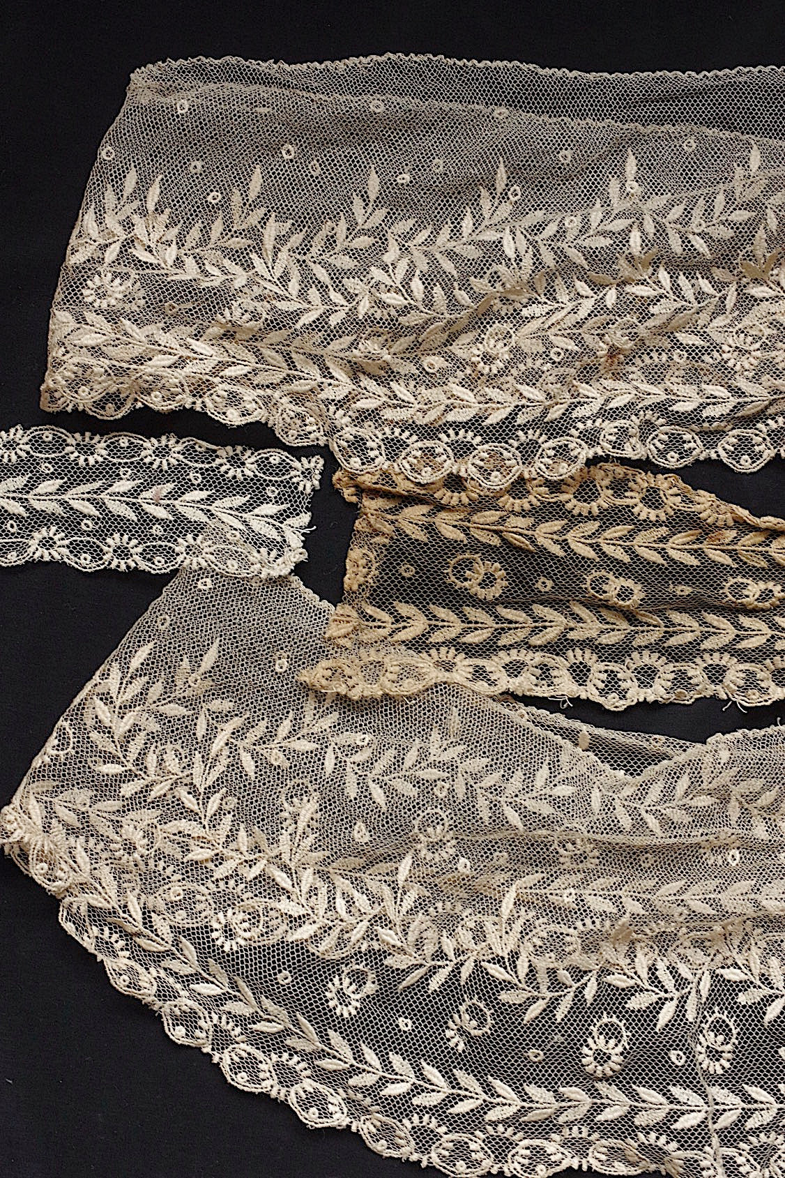 アンティークレース dentelle antique アンティークレース ハギレ 素材用 .FR a l'epoque