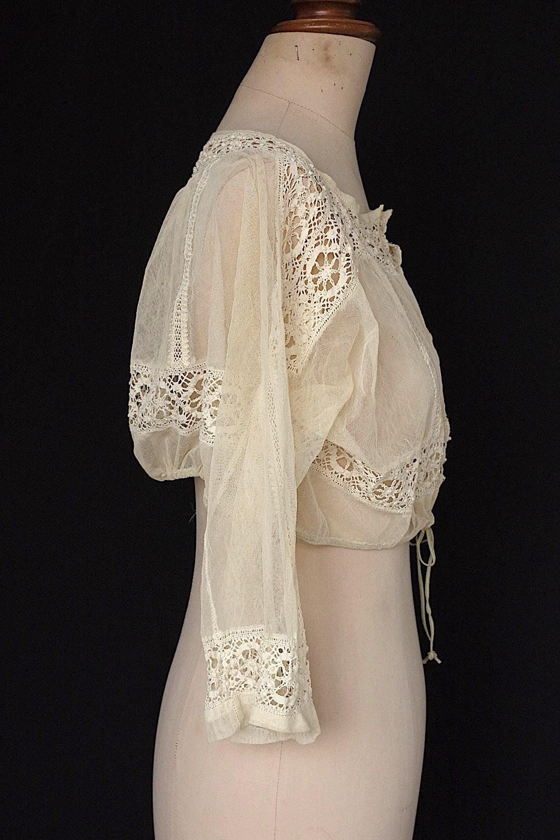 アンティーク古着 cosage antique アンティークレース petit top チュール .FR a l'epoque