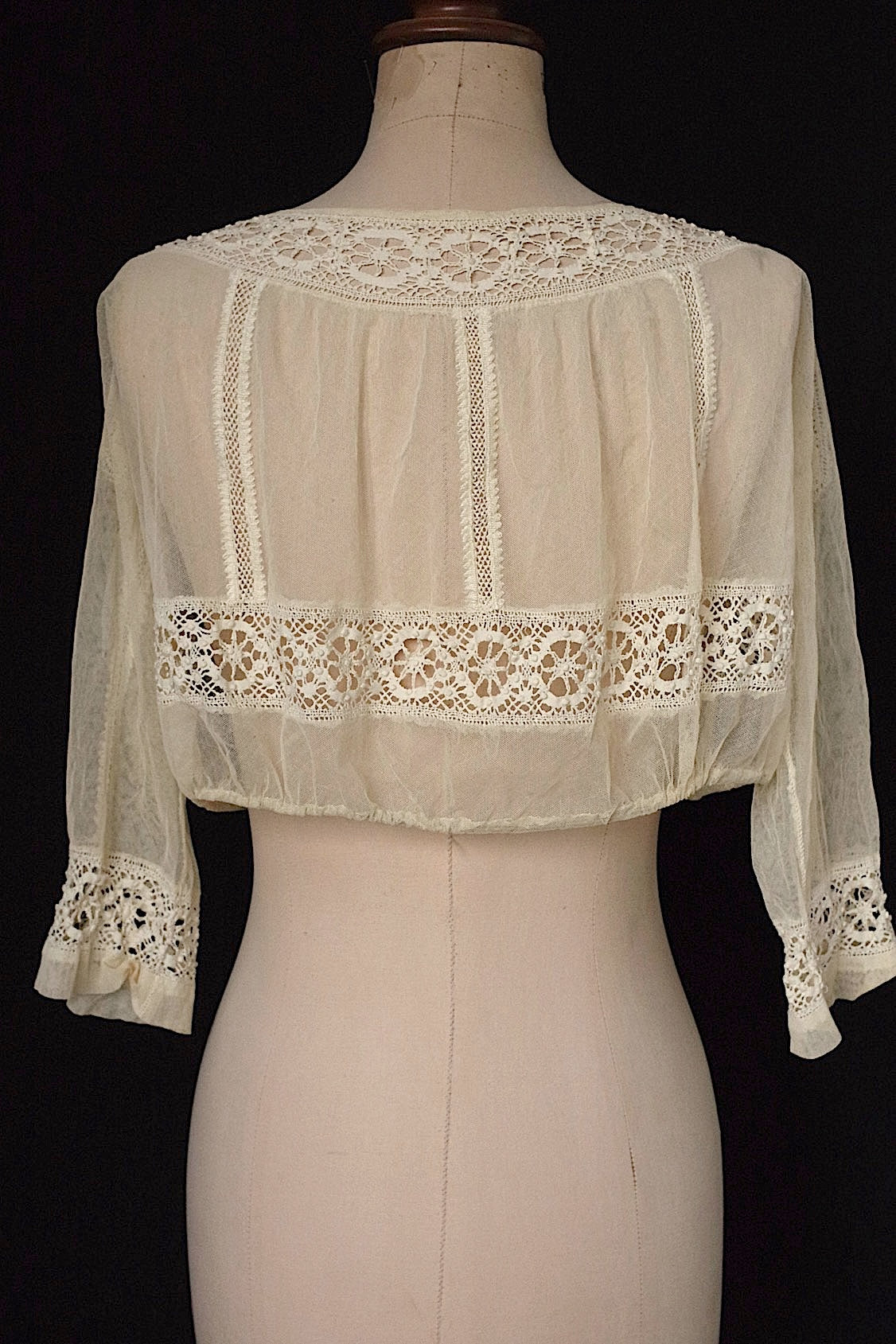 アンティーク古着 cosage antique アンティークレース petit top チュール .FR a l'epoque