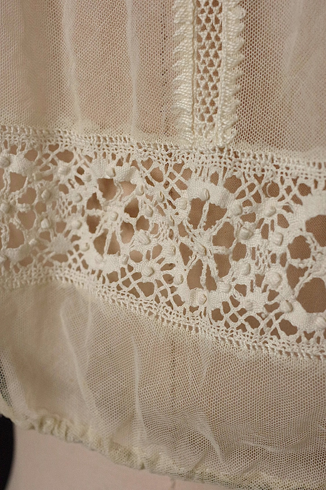 アンティーク古着 cosage antique アンティークレース petit top チュール .FR a l'epoque