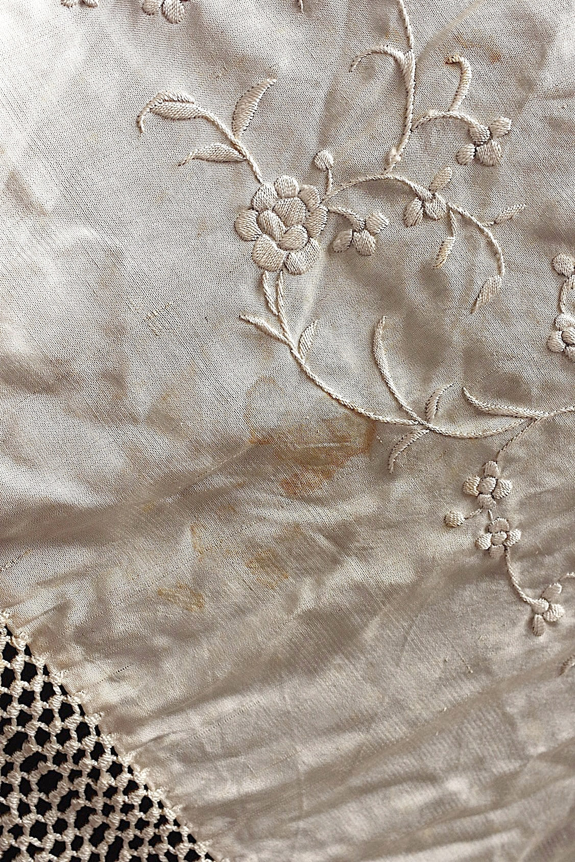 アンティークショール châle antique アンティーク刺繍 ショール2 .FR a l'epoque