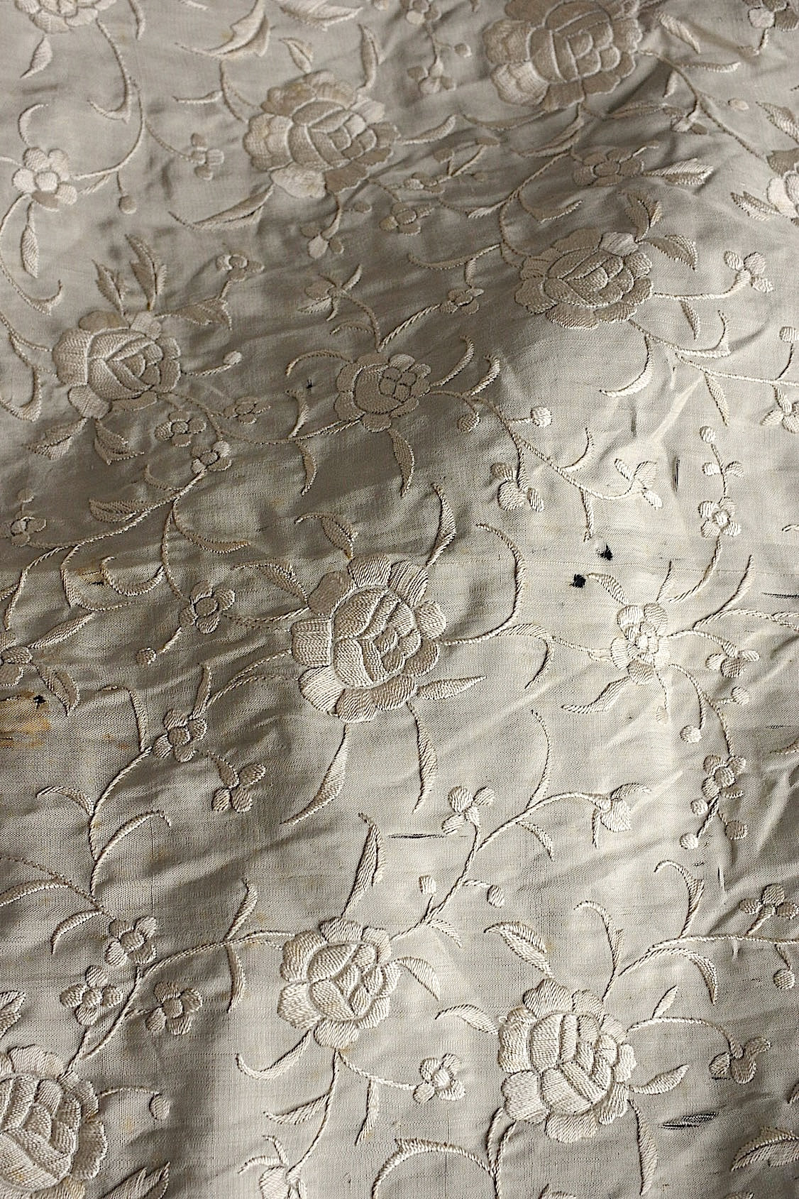 アンティークショール châle antique アンティーク刺繍 ショール2 .FR a l'epoque