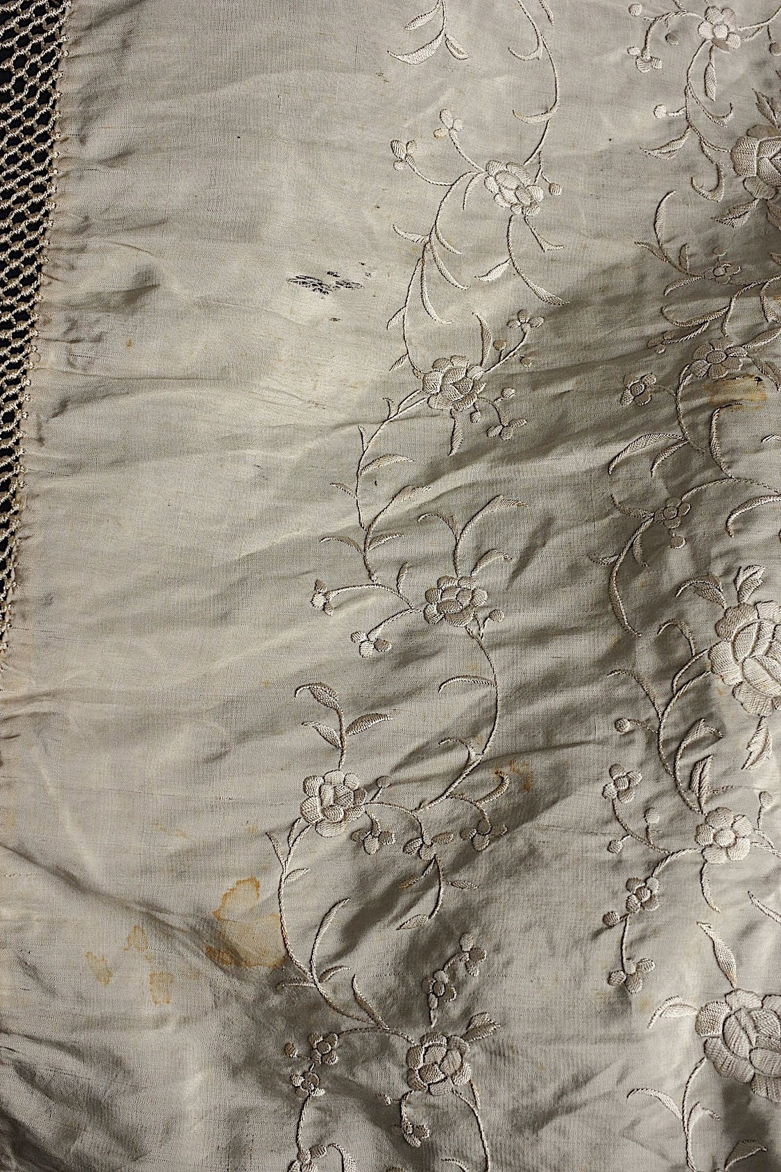 アンティークショール châle antique アンティーク刺繍 ショール2 .FR a l'epoque