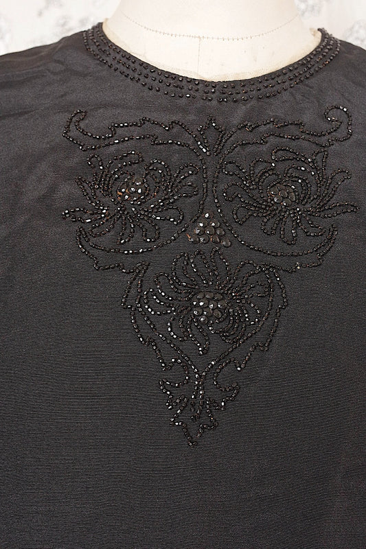 アンティーク古着 vêtement antique アンティークワンピース くろ .FR a l'epoque