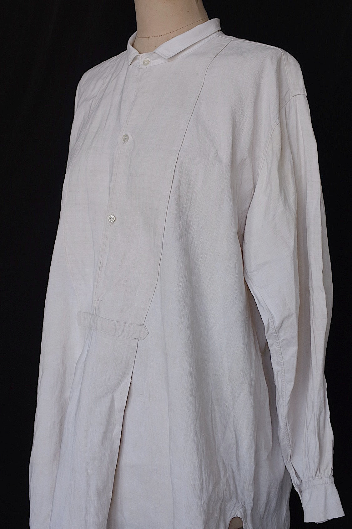 アンティーク古着 vêtement antique アンティークリネンシャツ グランパ .FR a l'epoque