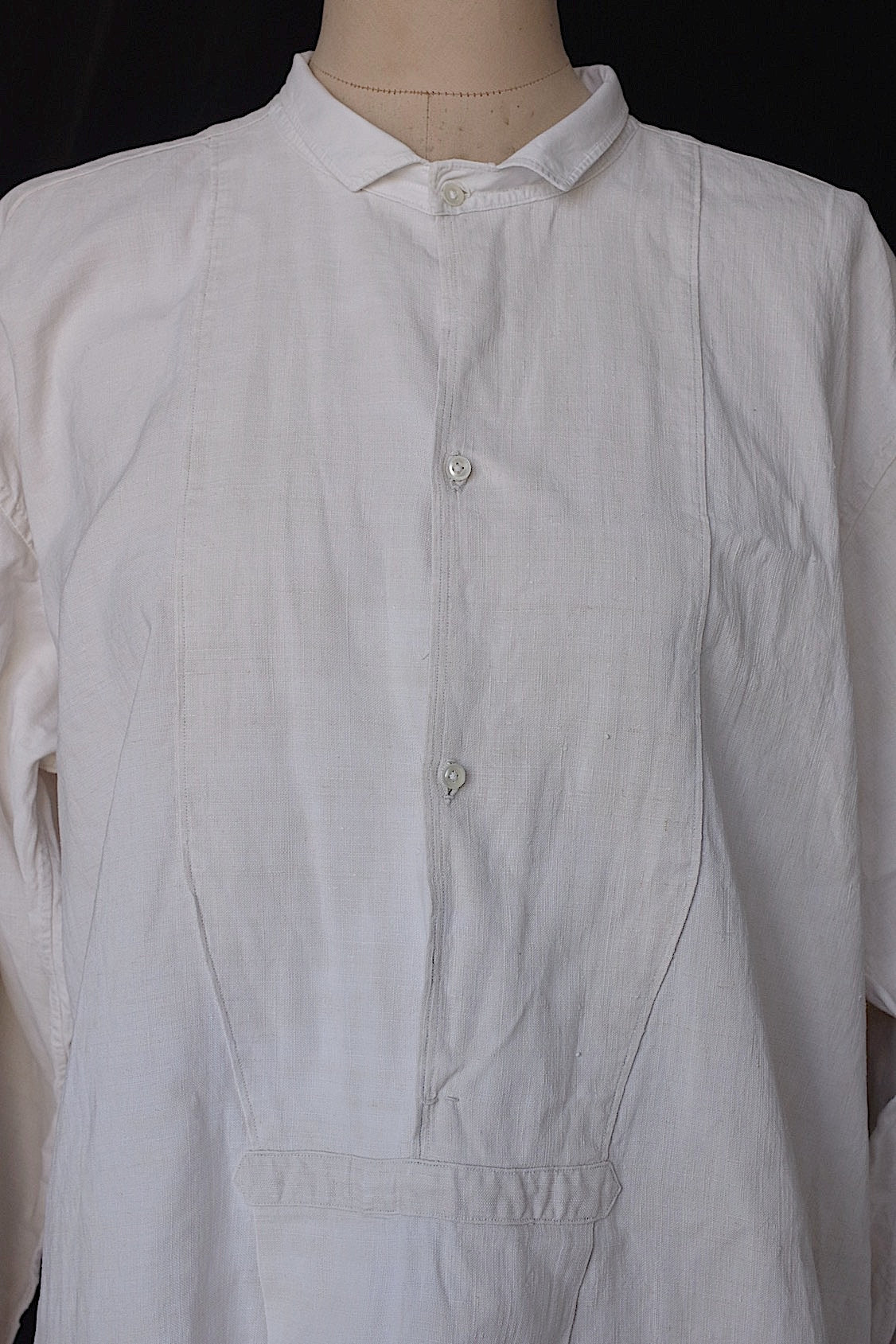 アンティーク古着 vêtement antique アンティークリネンシャツ グランパ .FR a l'epoque