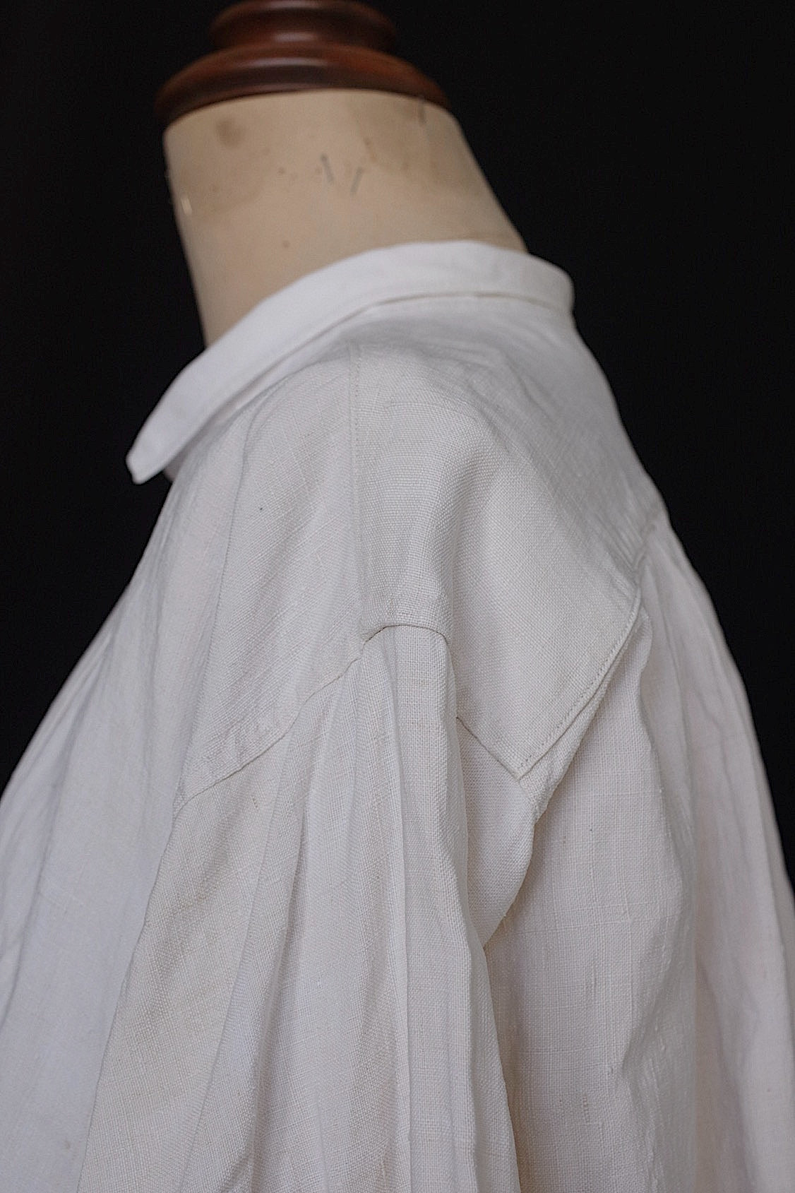 アンティーク古着 vêtement antique アンティークリネンシャツ グランパ .FR a l'epoque