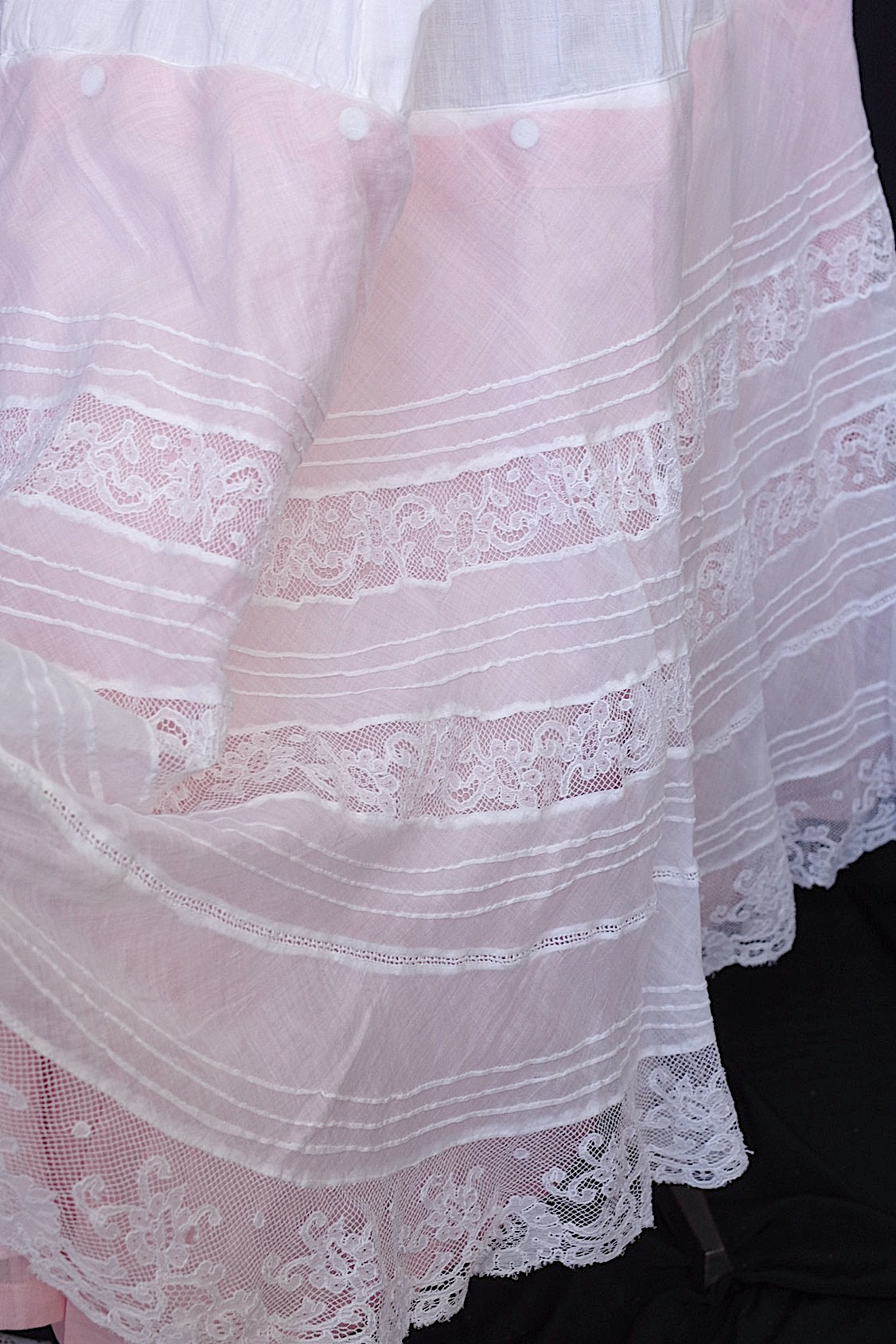 アンティーク古着 vêtement antique アンティークコットンレーススカート 2 .FR a l'epoque