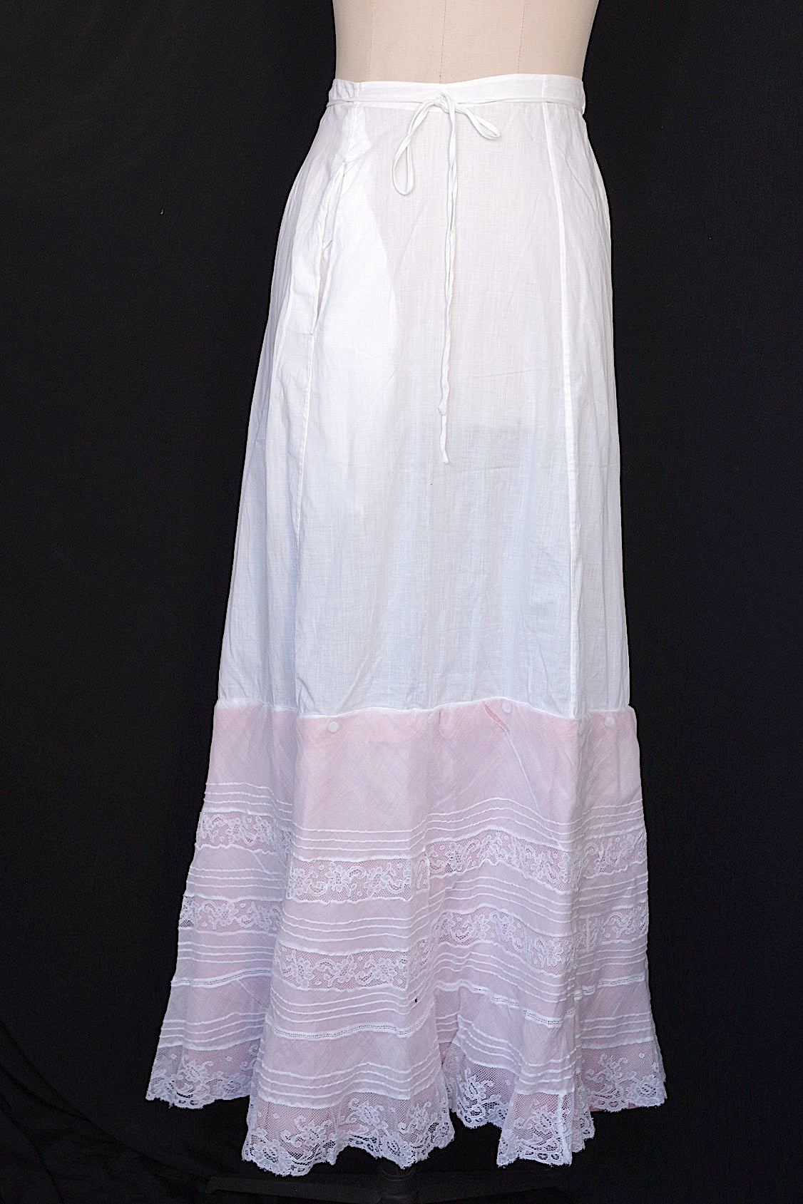 アンティーク古着 vêtement antique アンティークコットンレーススカート 2 .FR a l'epoque