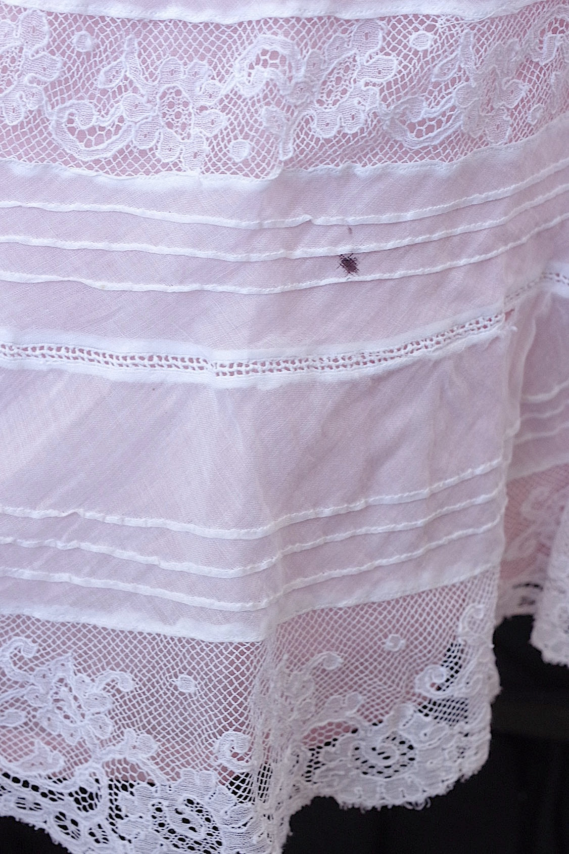 アンティーク古着 vêtement antique アンティークコットンレーススカート 2 .FR a l'epoque