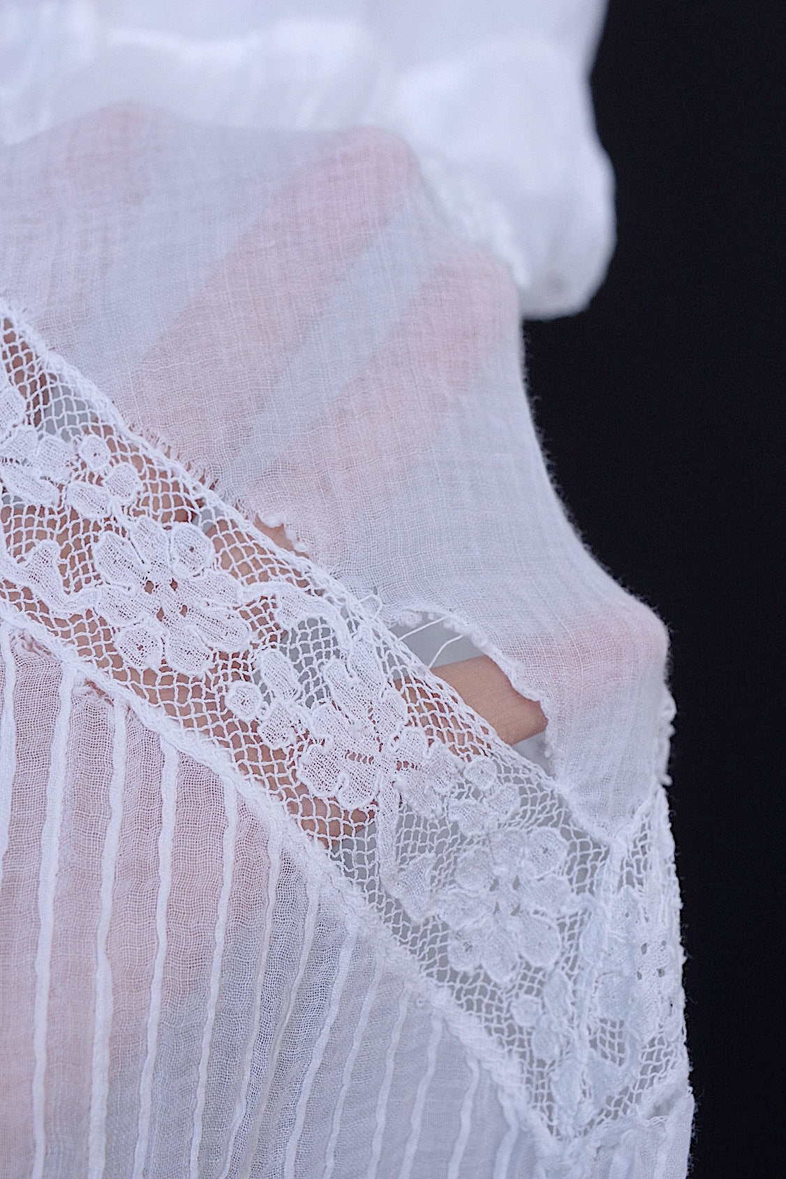 アンティーク古着 vêtement antique アンティークコットンレーススカート 5 .FR a l'epoque