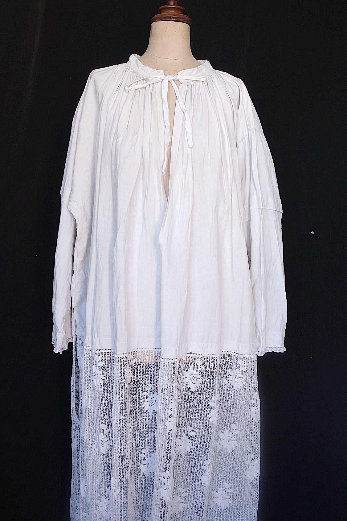 アンティーク古着 vêtement antique アンティーク教会チュニック aube2 .FR a l'epoque