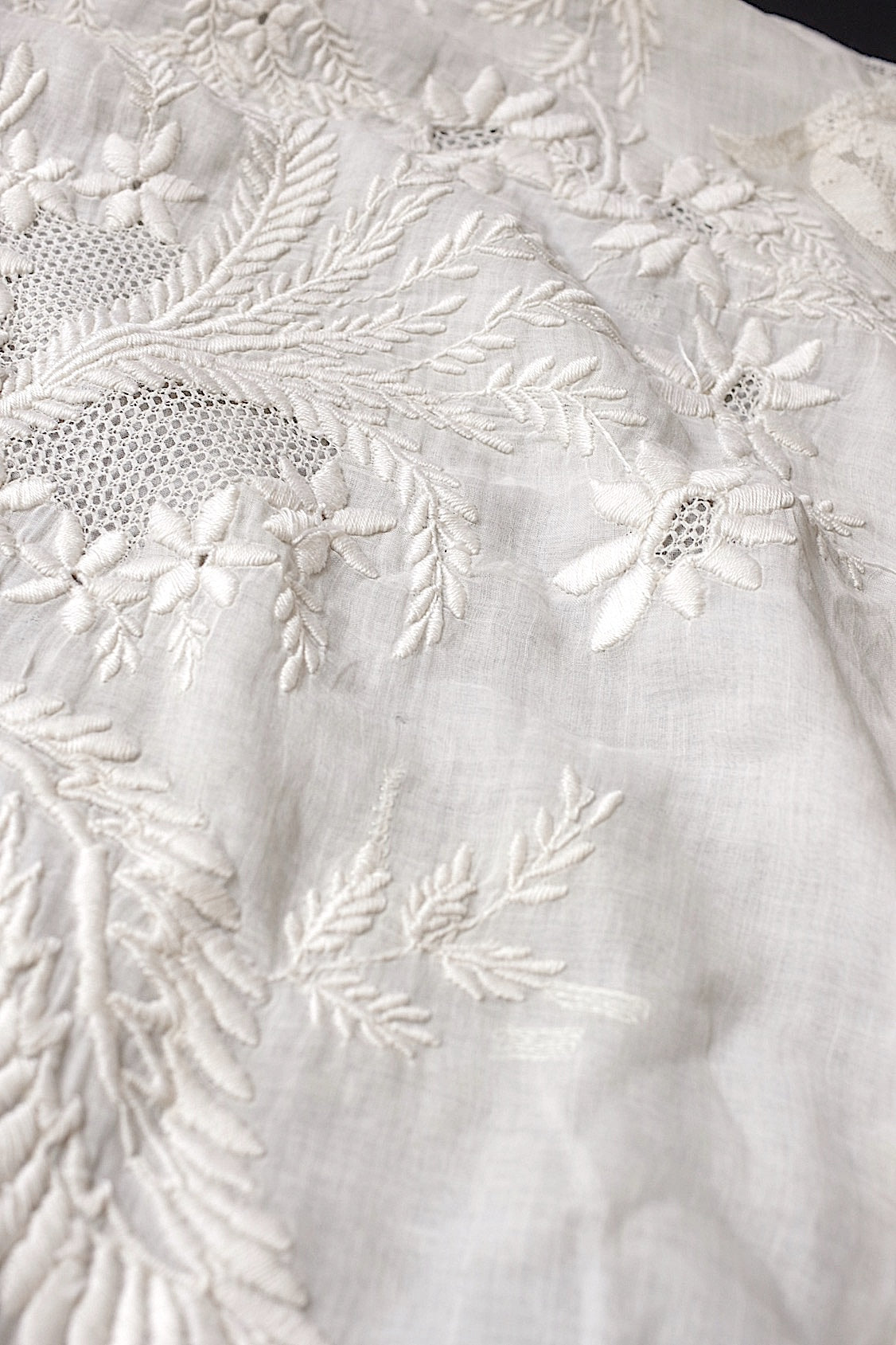 アンティークレース dentelle antique アンティーク刺繍 クロス .FR a l'epoque