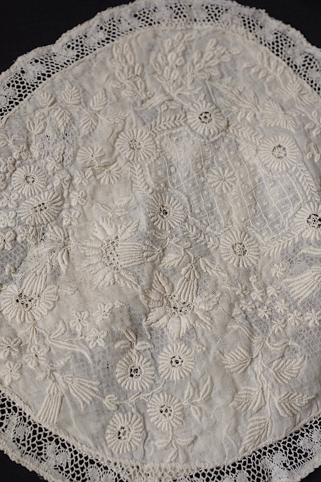 アンティークレース dentelle antique アンティーク刺繍 3枚 1 .FR a l'epoque