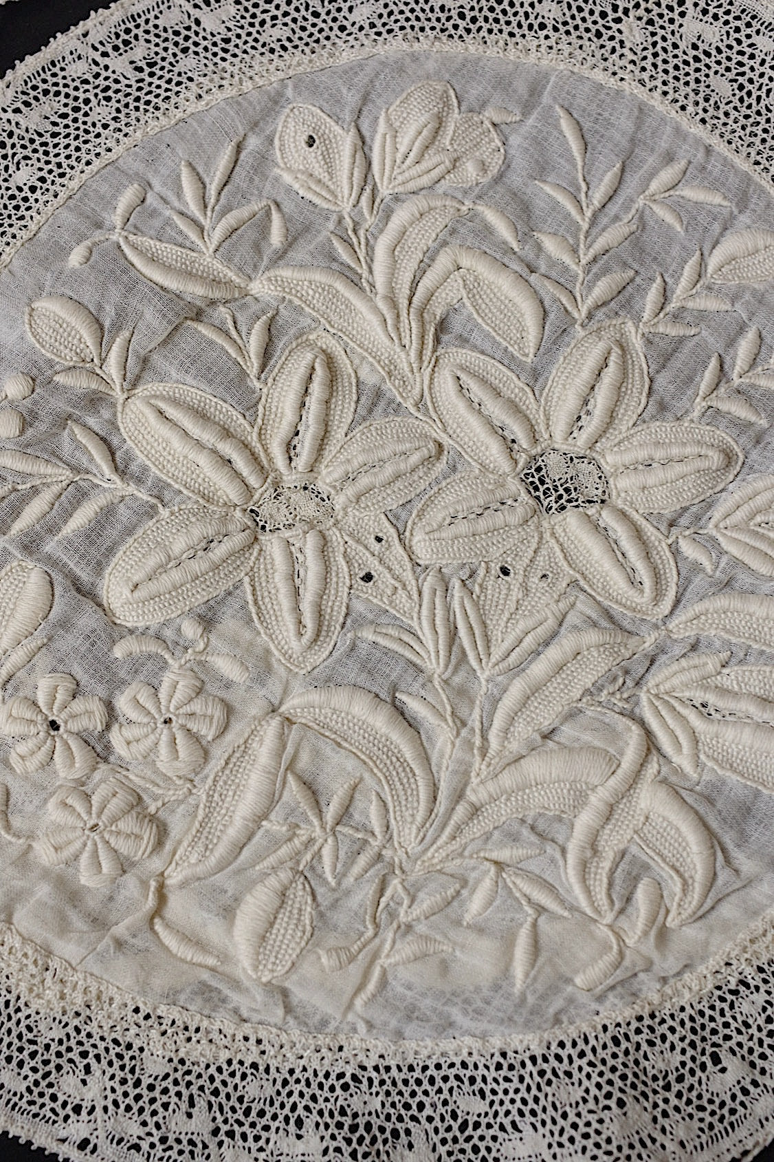 アンティークレース dentelle antique アンティーク刺繍 3枚 1 .FR a l'epoque