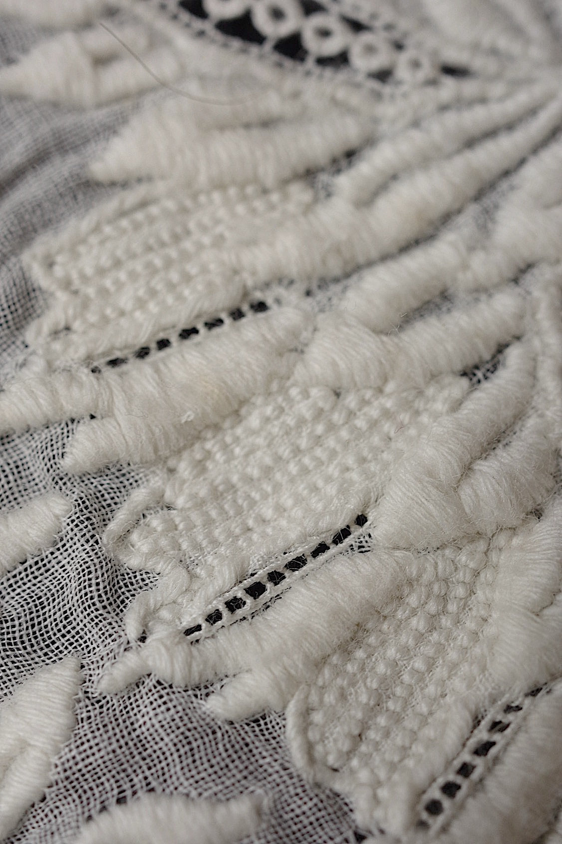 アンティークレース dentelle antique アンティーク刺繍 3枚 4 .FR a l'epoque