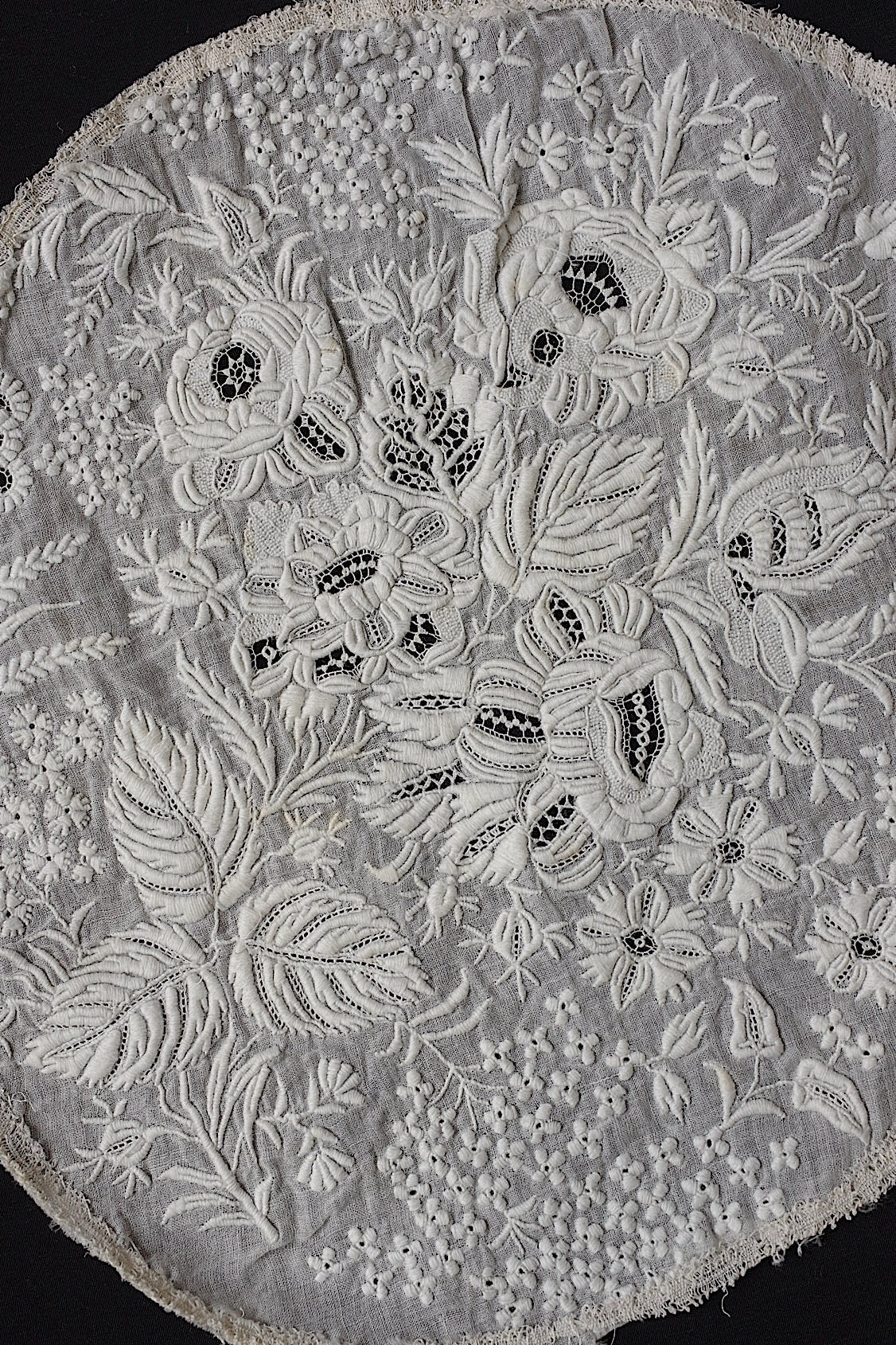 アンティークレース dentelle antique アンティーク刺繍 3枚 4 .FR a l'epoque