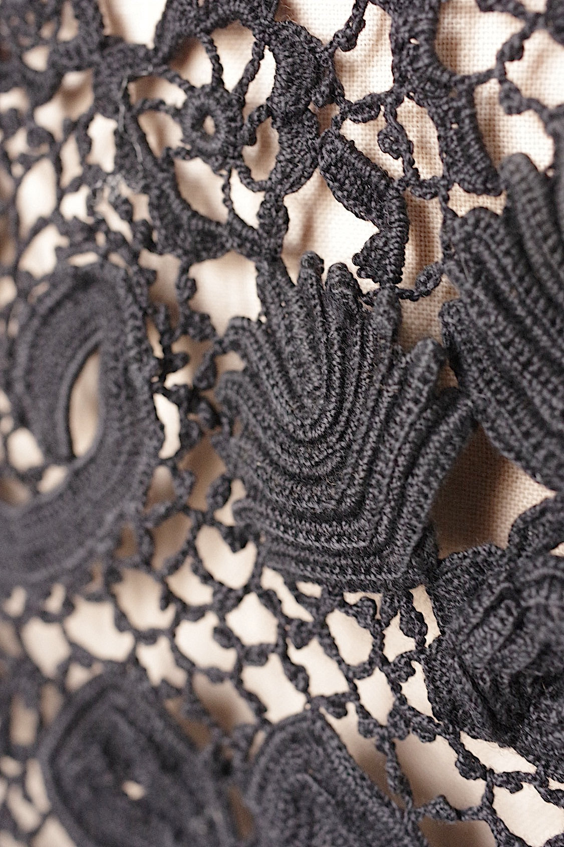 アンティーク古着 vêtement antique アンティーククロシェ ジレ くろ .FR a l'epoque