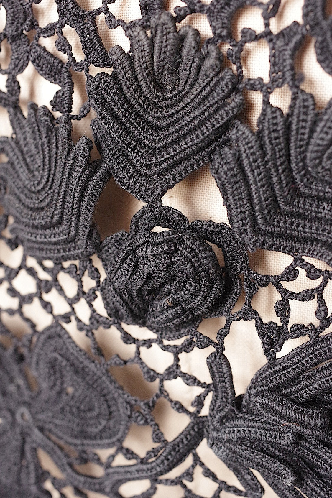 アンティーク古着 vêtement antique アンティーククロシェ ジレ くろ .FR a l'epoque