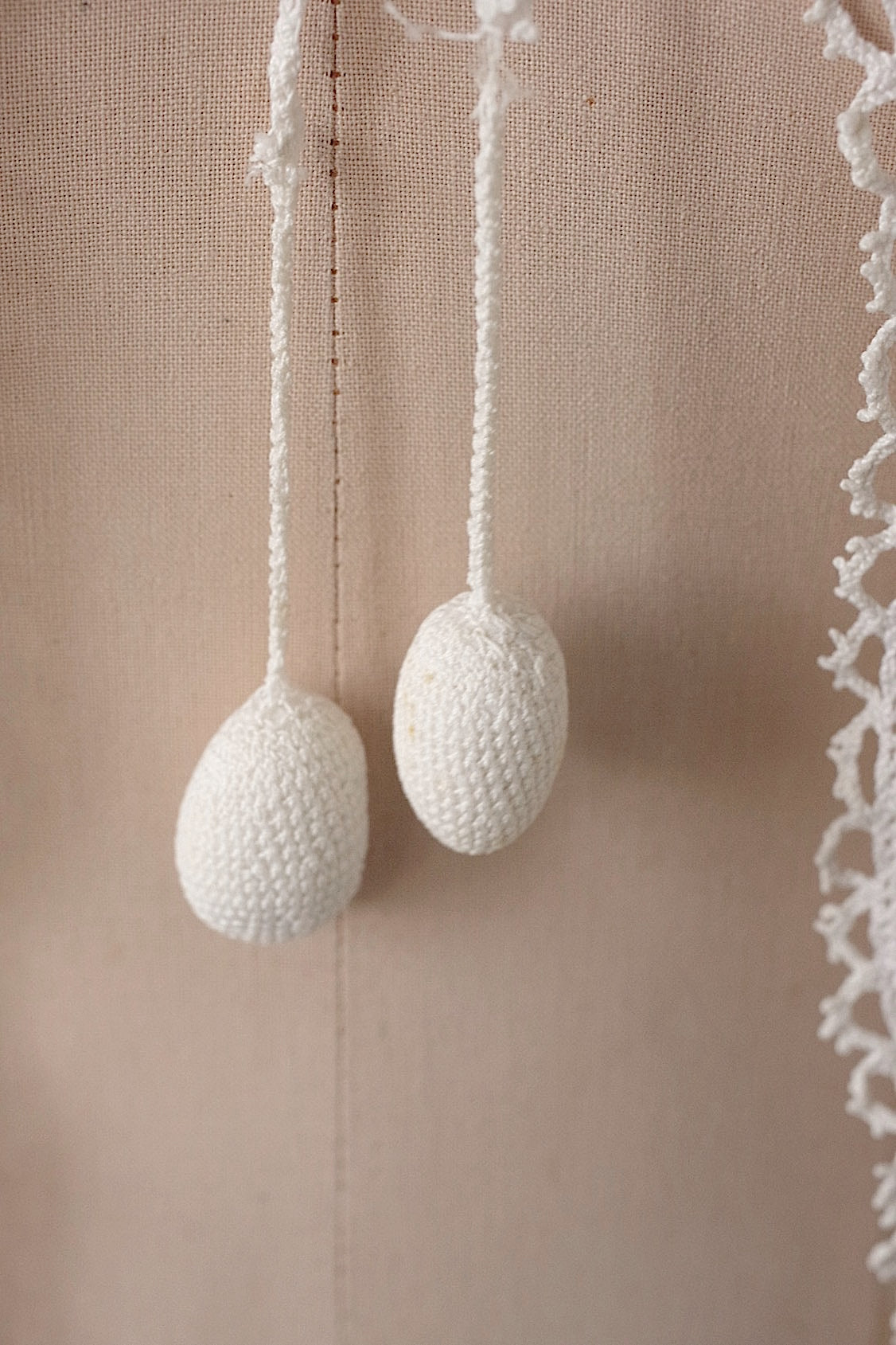 アンティーク古着 vêtement antique アンティーククロシェ ジレ しろ .FR a l'epoque