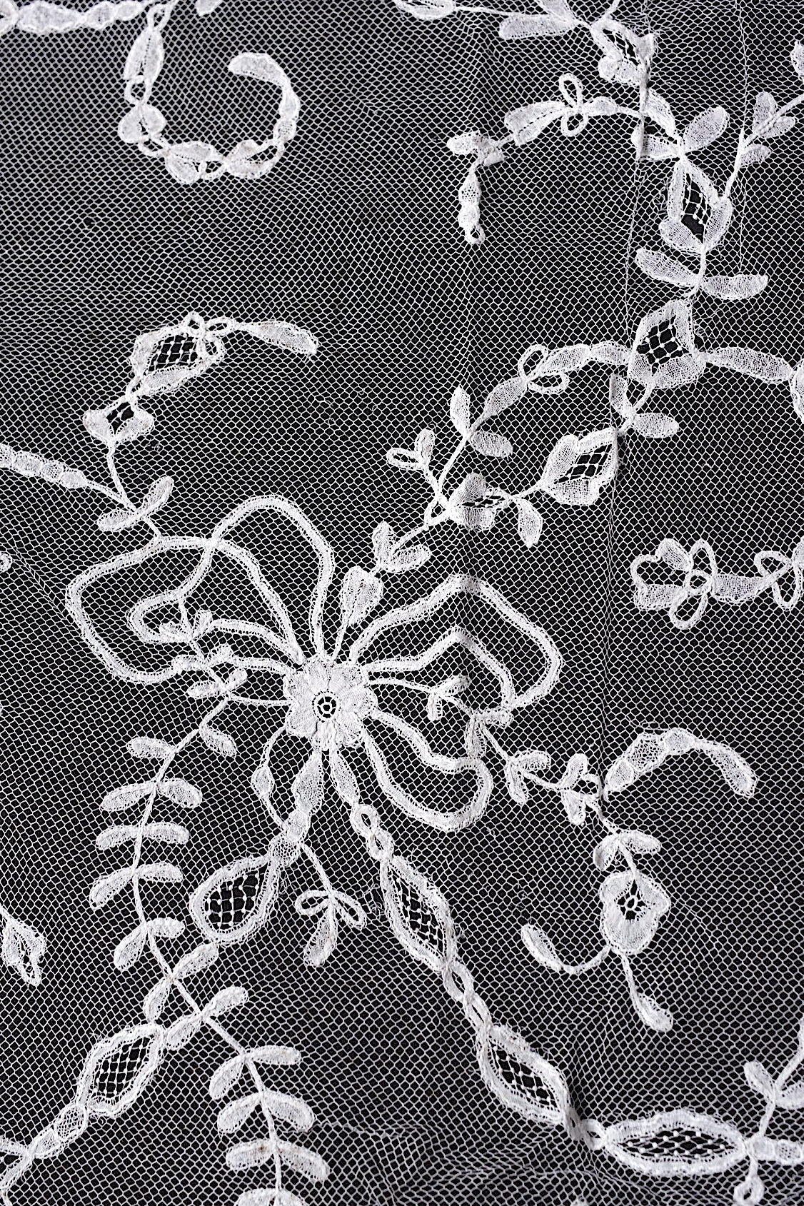 アンティークレース dentelle antique アンティークレース アプリカッションアングレテール123cm .FR a l'epoque