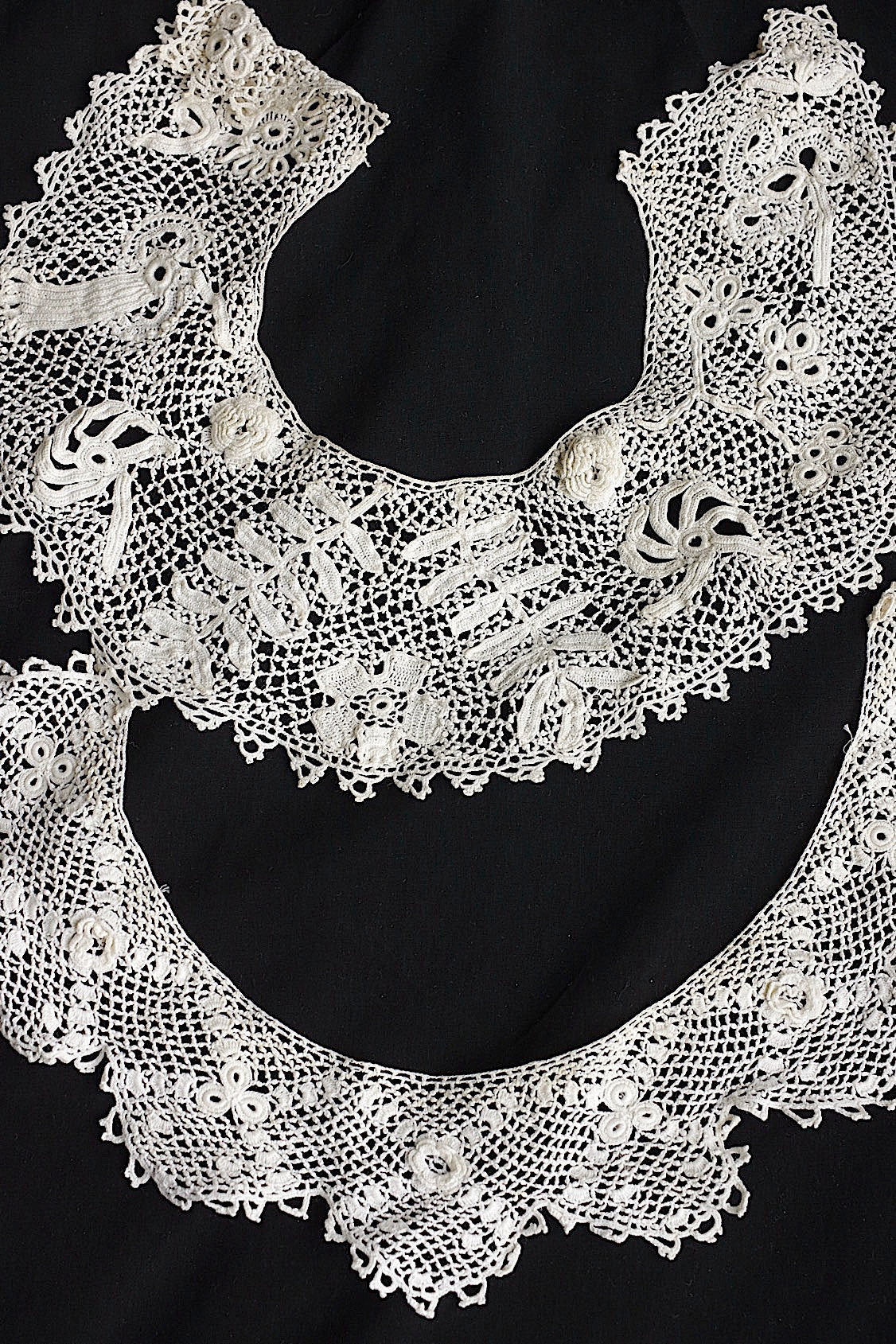 アンティークレース dentelle antique アンティークレース 襟18 lot .FR a l'epoque
