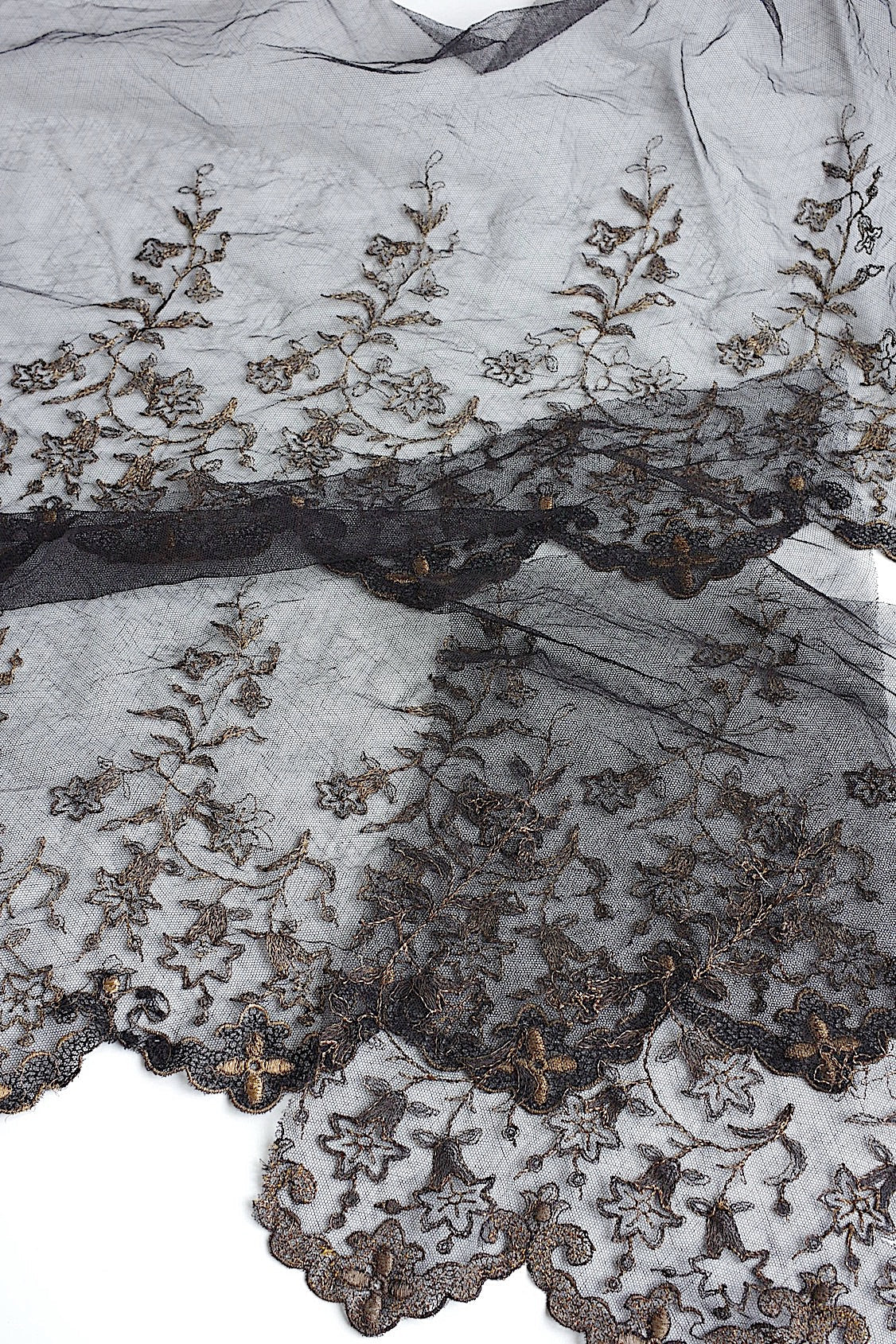 アンティークレース dentelle antique アンティークレース くろ lot2 .FR a l'epoque