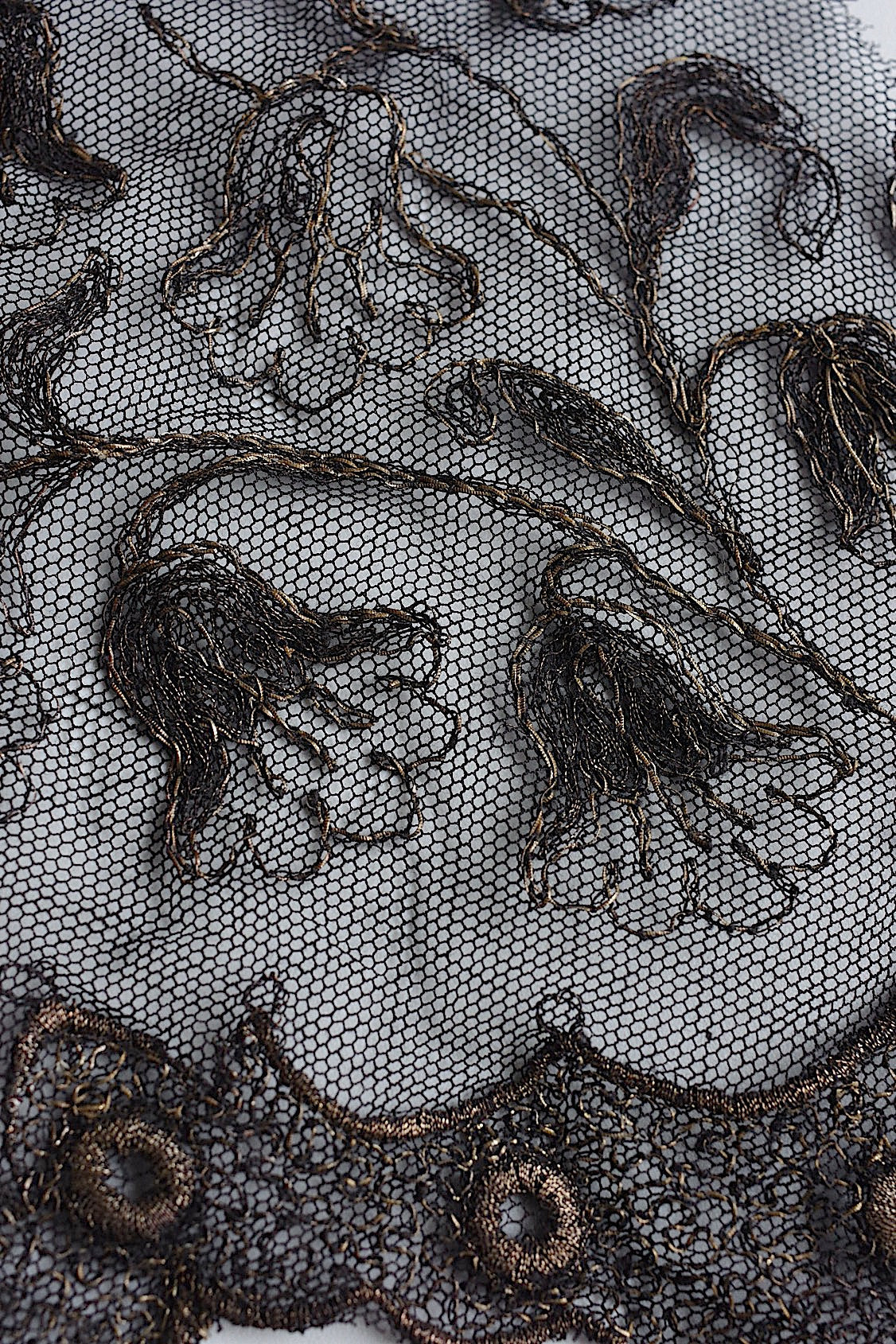 アンティークレース dentelle antique アンティークレース くろ lot2 .FR a l'epoque