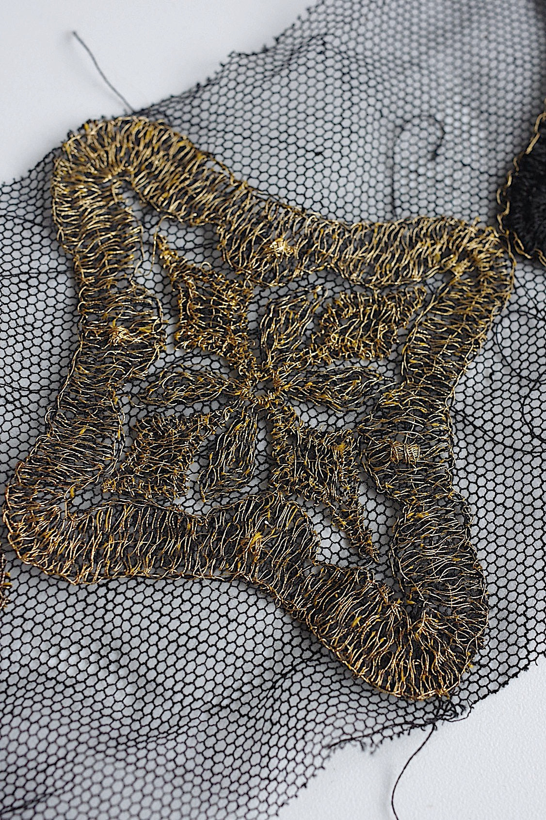 アンティークレース dentelle antique アンティークレース くろ lot2 .FR a l'epoque