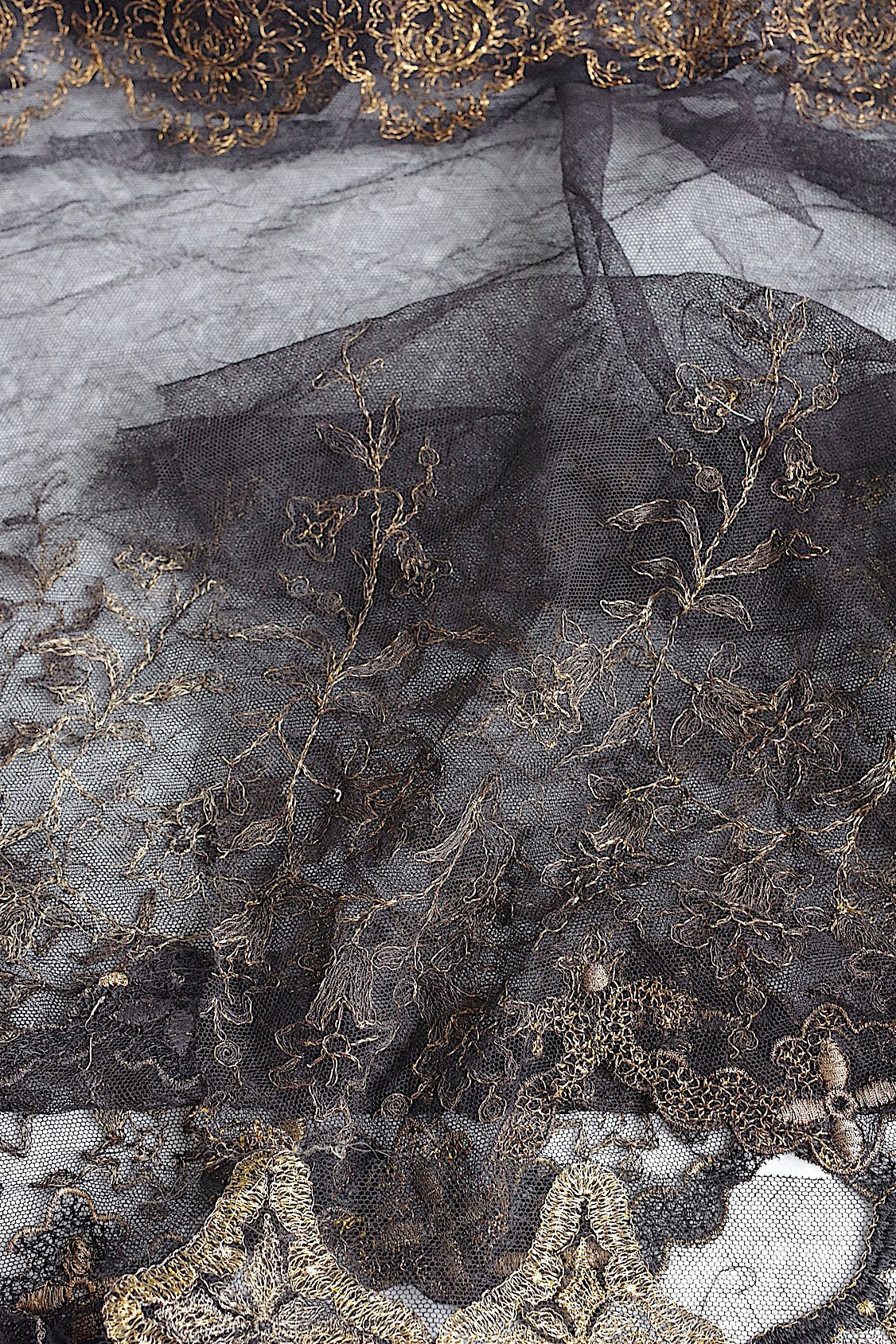 アンティークレース dentelle antique アンティークレース くろ lot2 .FR a l'epoque