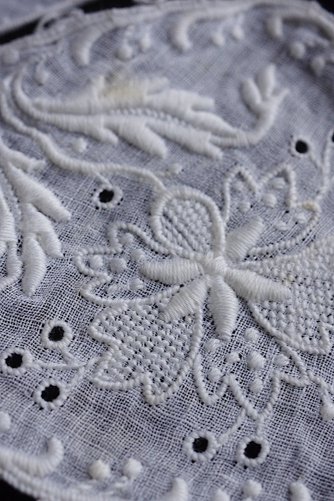 アンティークレース dentelle antique アンティークレース 素材用 刺繍スカラップ .FR a l'epoque