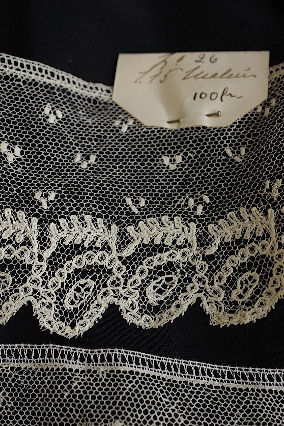 アンティークレース dentelle antique アンティークレース 素材用 4本 .FR a l'epoque