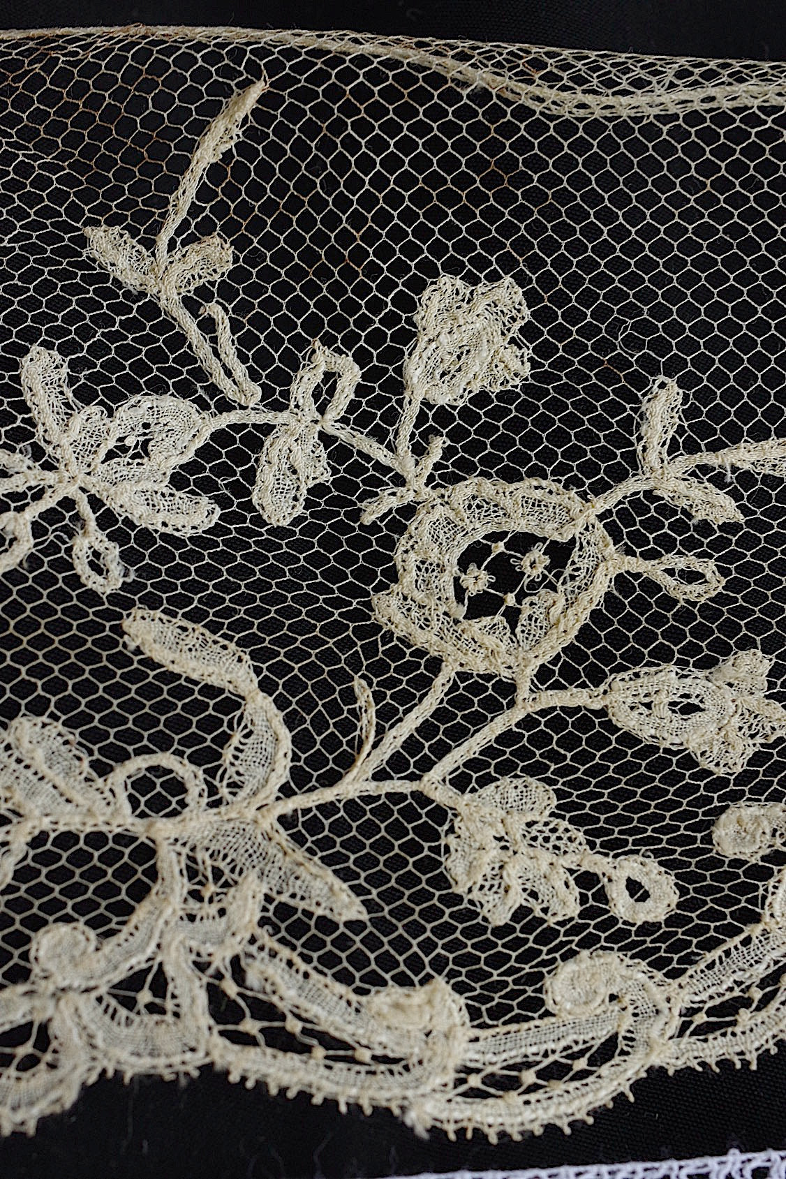 アンティークレース dentelle antique アンティークレース 素材用 4本 .FR a l'epoque