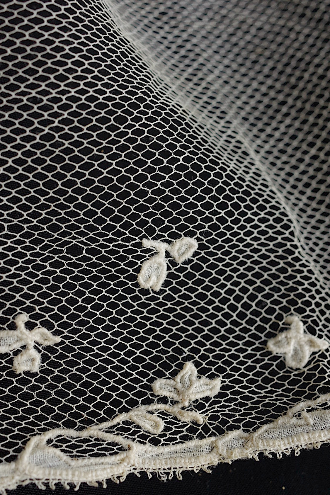 アンティークレース dentelle antique アンティークレース 素材用 2本 .FR a l'epoque