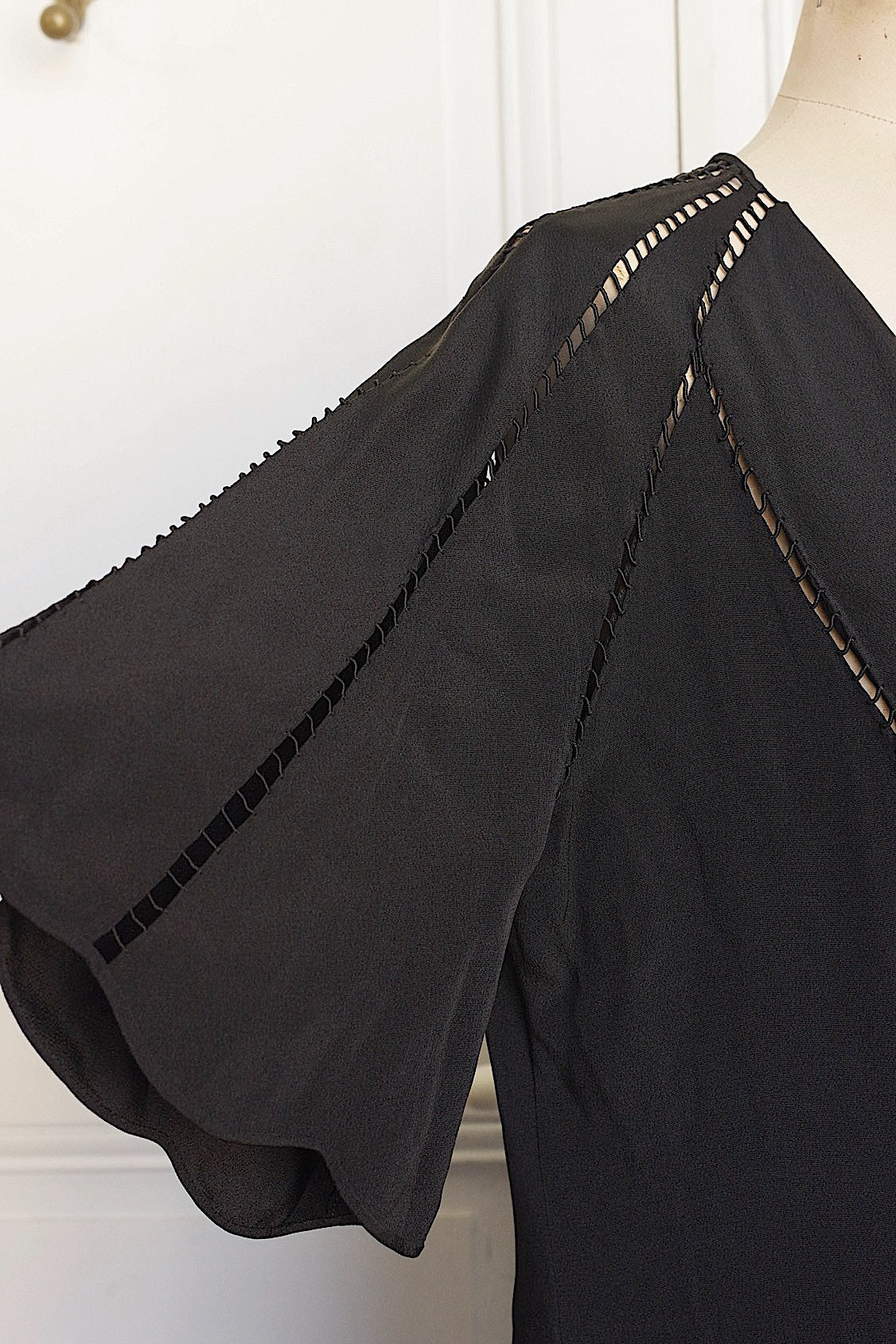 アンティーク 羽織 vetement antique くろコート 羽織 .FR a l'epoque