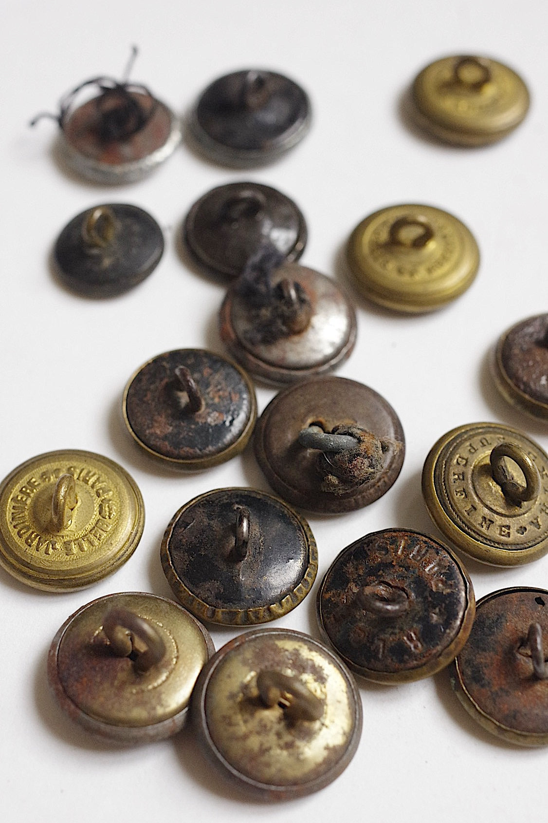 アンティークハンターボタン bouton de chasse1 .FR a l'epoque