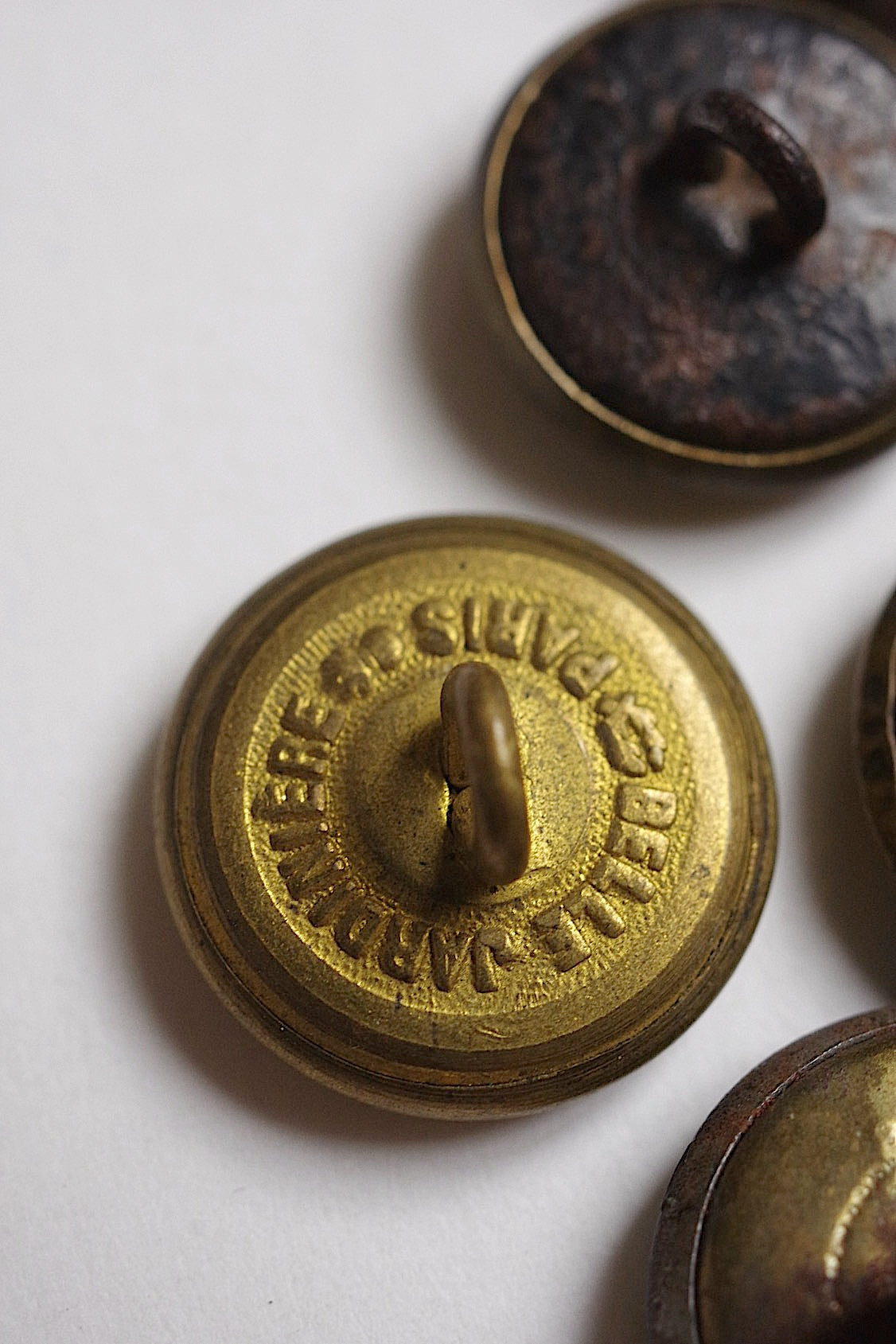 アンティークハンターボタン bouton de chasse1 .FR a l'epoque