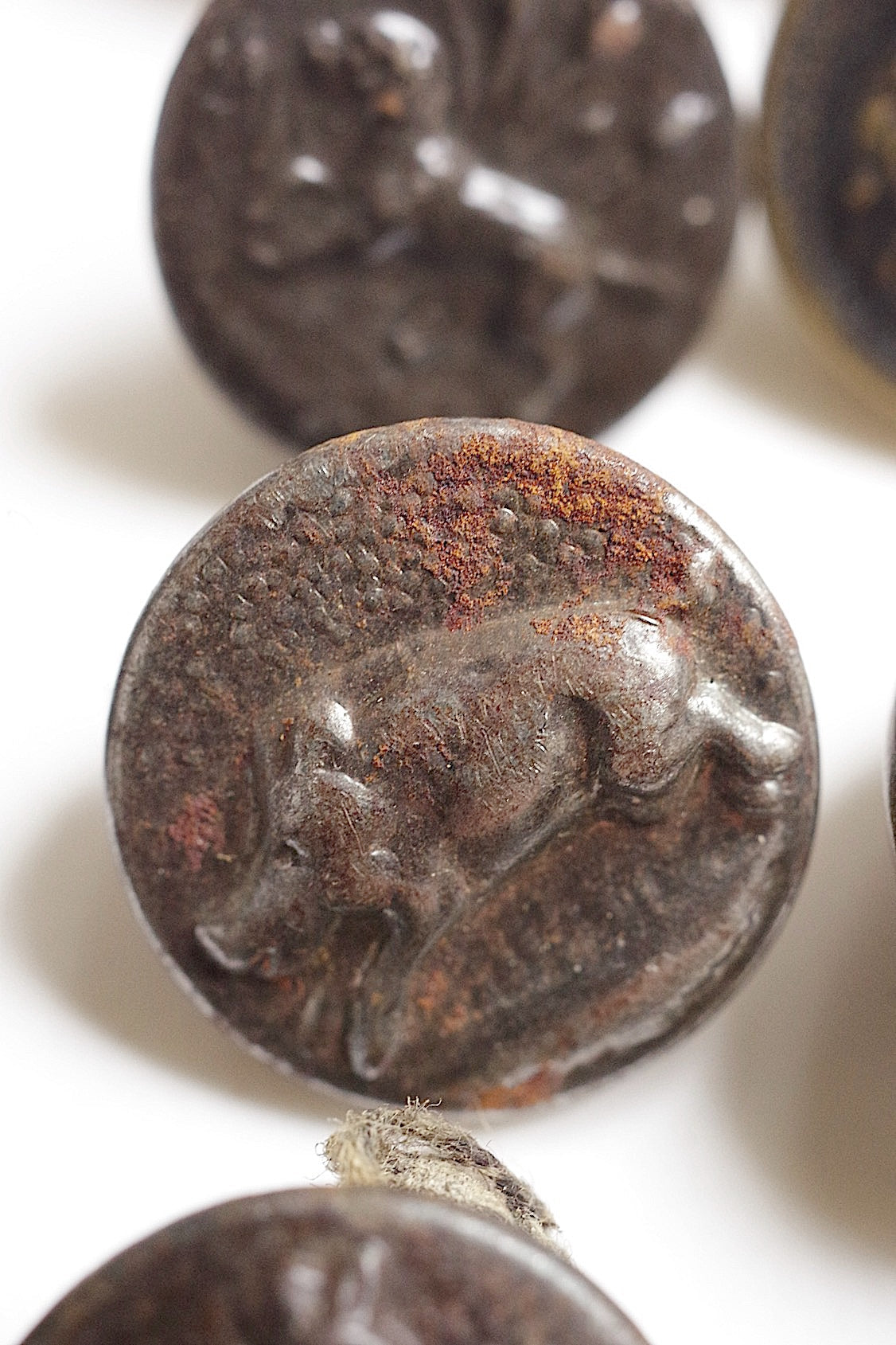 アンティークハンターボタン bouton de chasse1 .FR a l'epoque