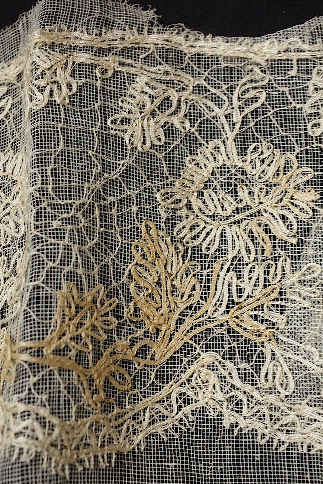 アンティークレース dentelle antique  127cm+おまけ .FR a l'epoque