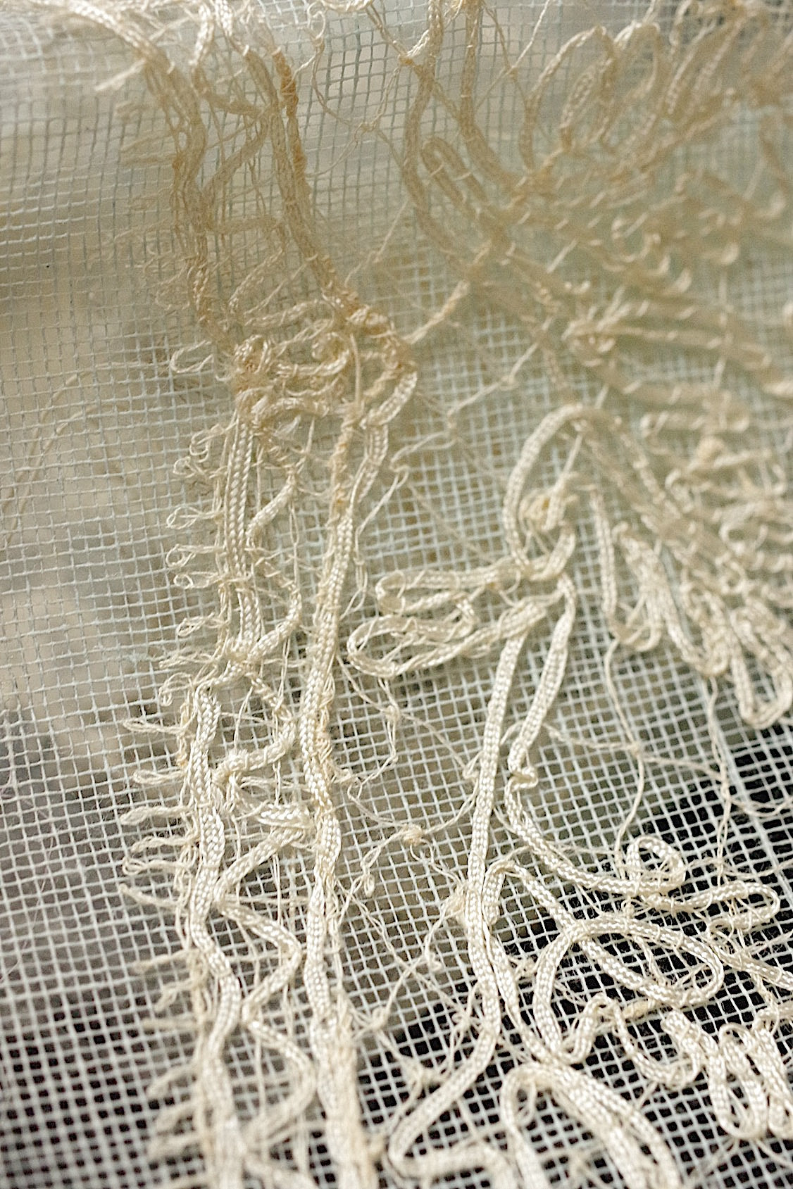 アンティークレース dentelle antique  127cm+おまけ .FR a l'epoque