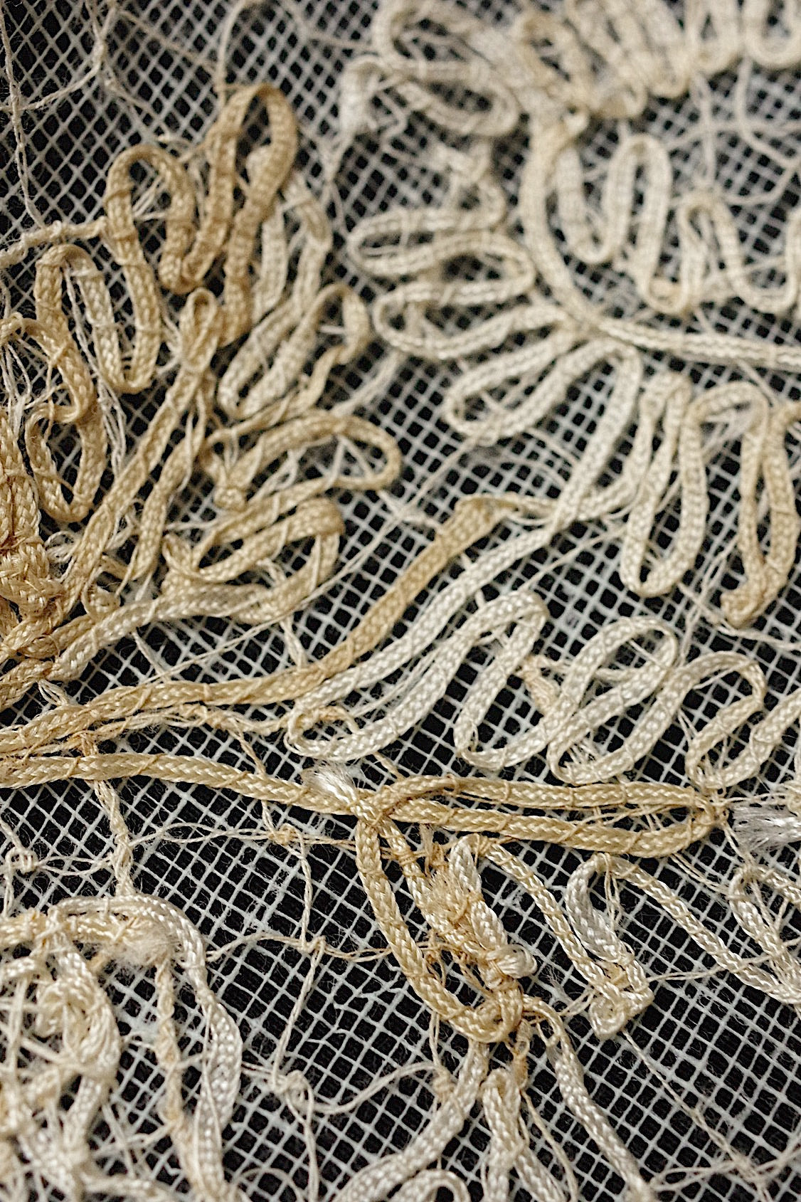 アンティークレース dentelle antique  127cm+おまけ .FR a l'epoque