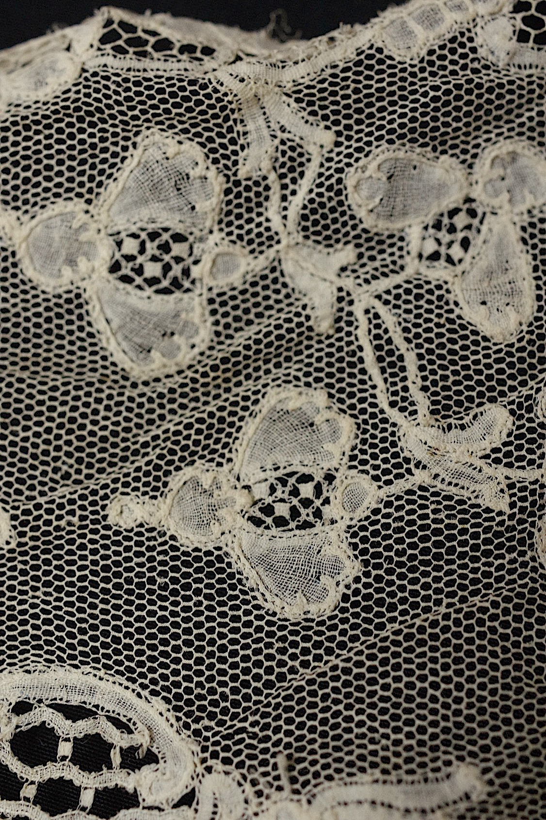 アンティークレース dentelle antique  47cm 100cm 314cm .FR a l'epoque