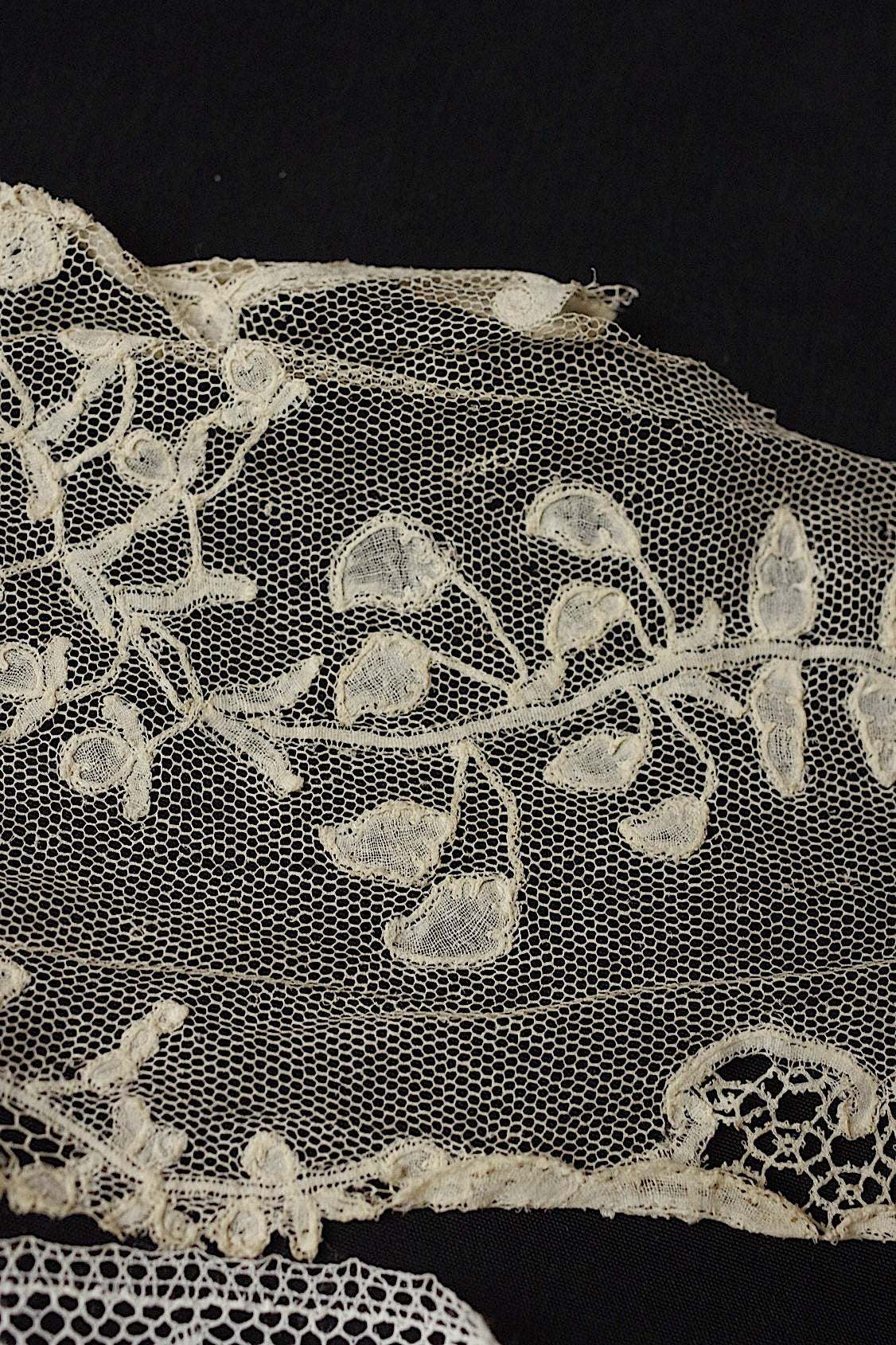 アンティークレース dentelle antique  47cm 100cm 314cm .FR a l'epoque