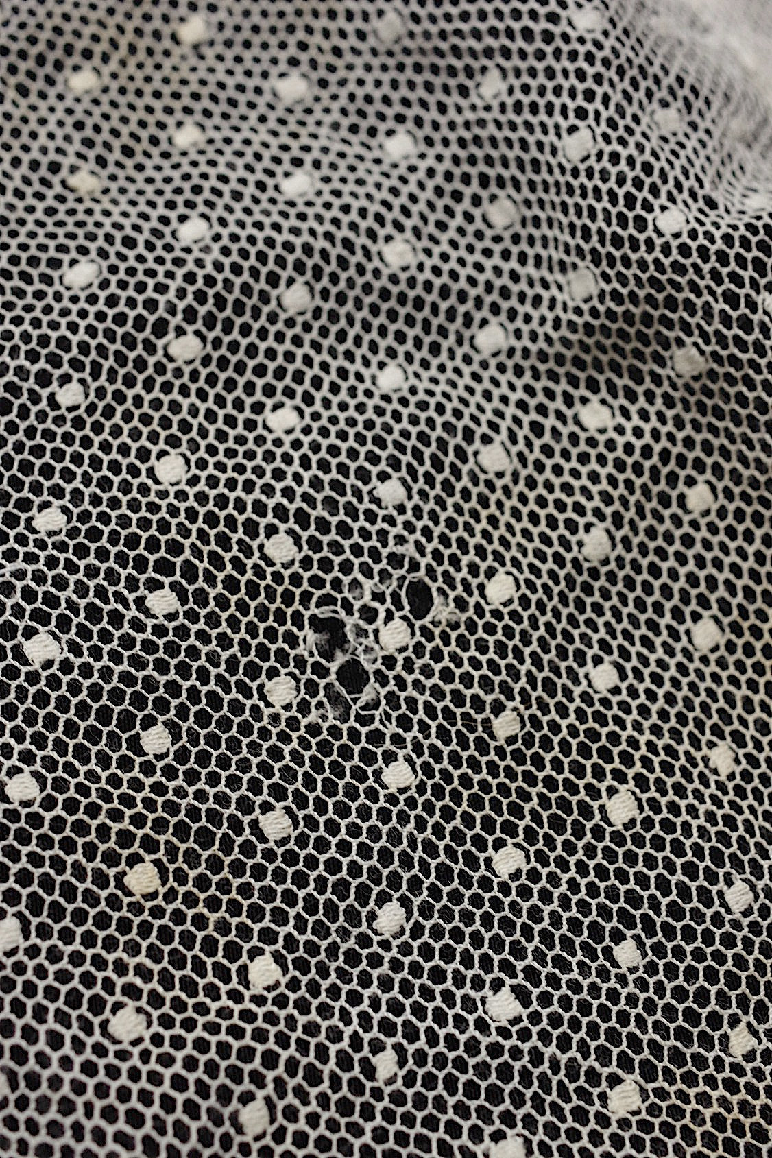 アンティークレース dentelle antique  素材用 ベール2 .FR a l'epoque