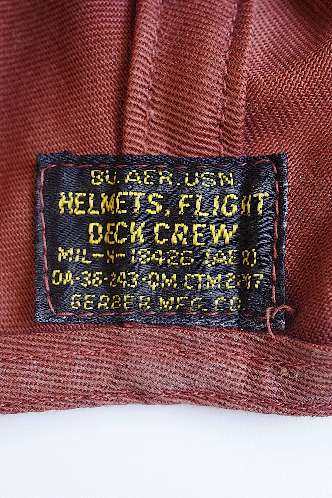 ヴィンテージミリタリー帽子 vintage cloth helmet .FR a l'epoque