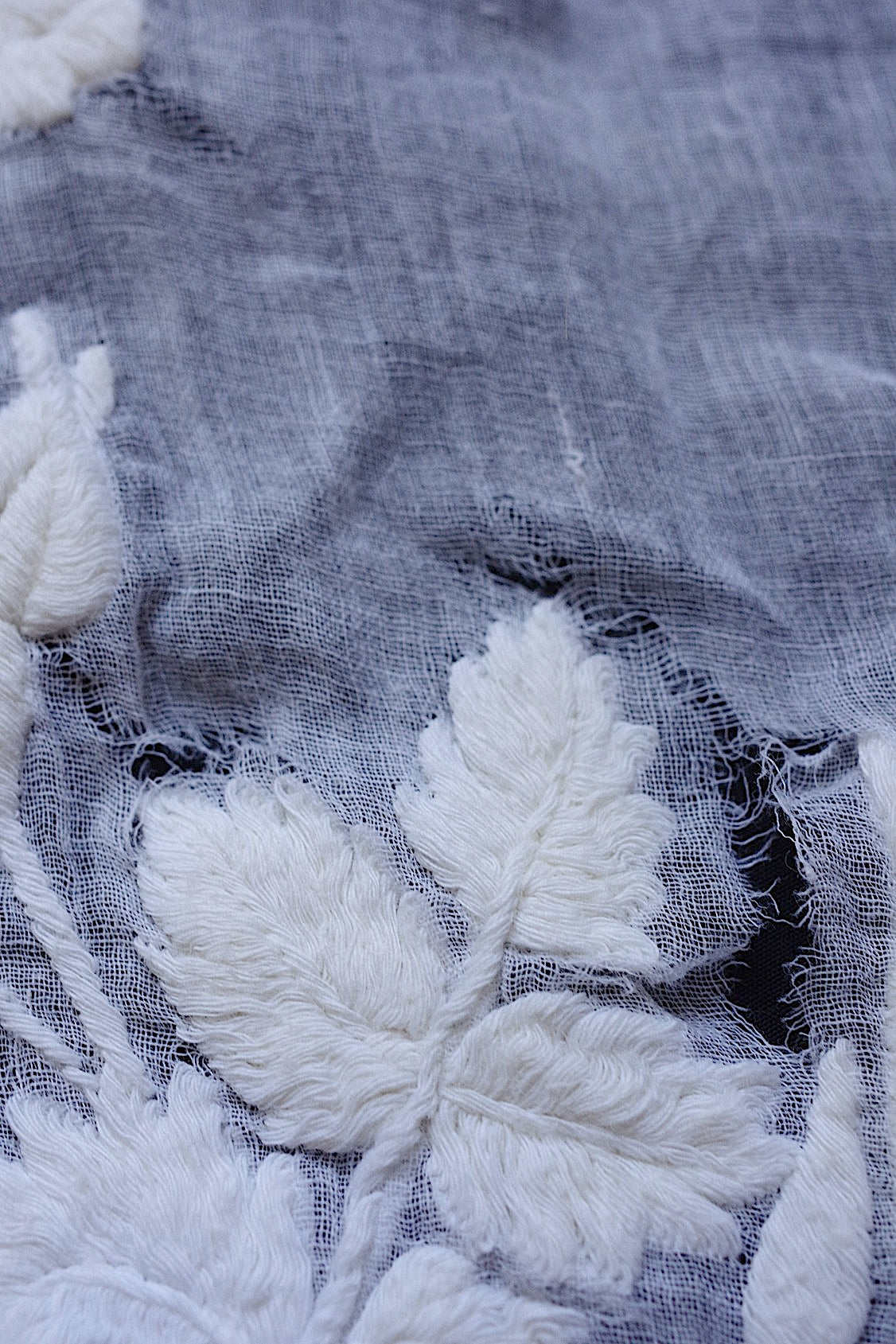 アンティークレース dentelle antique  刺繍ハギレ .FR a l'epoque